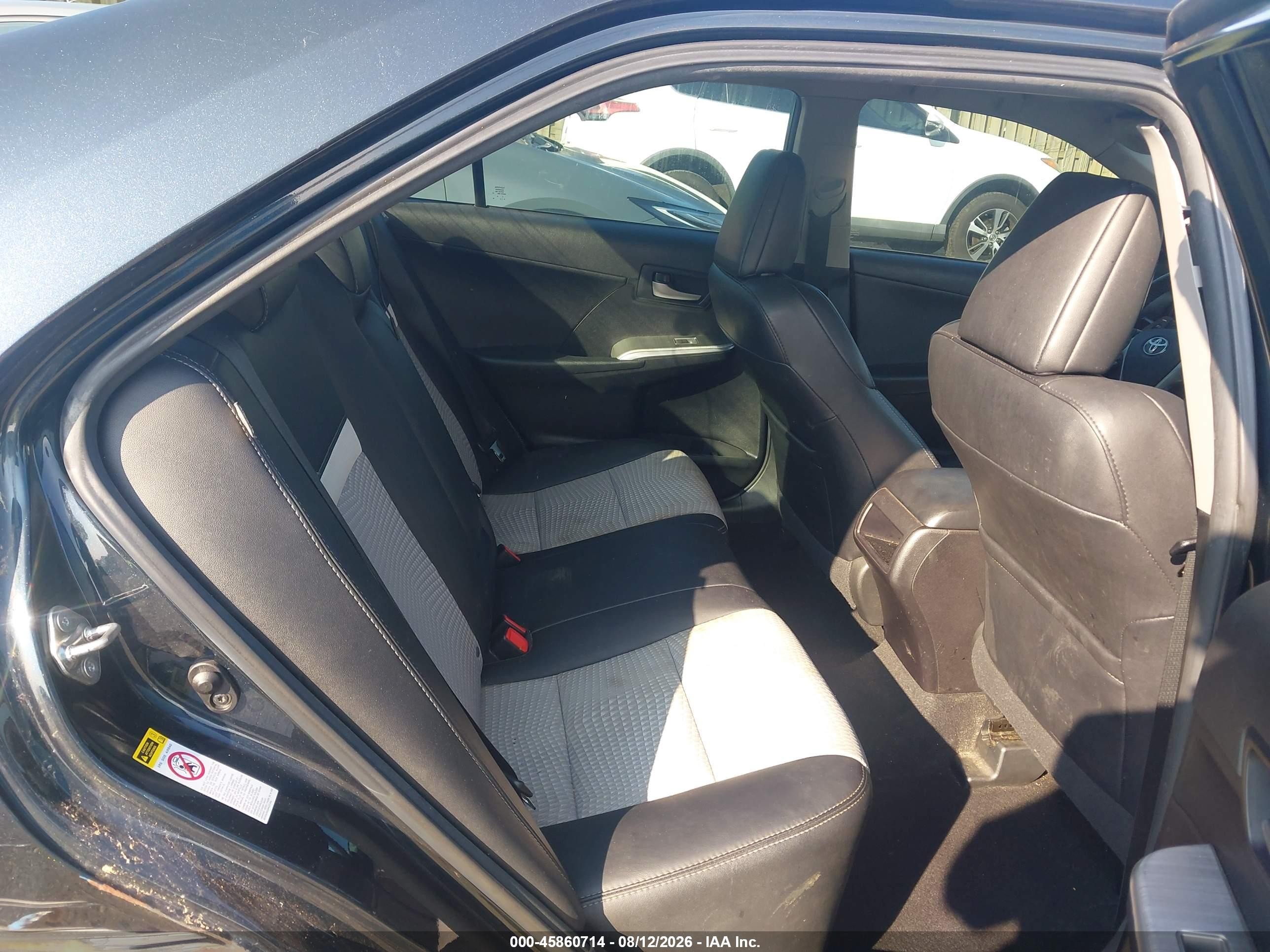 2014 Toyota Camry Se V6 Black vin: 4T1BK1FK4EU546197