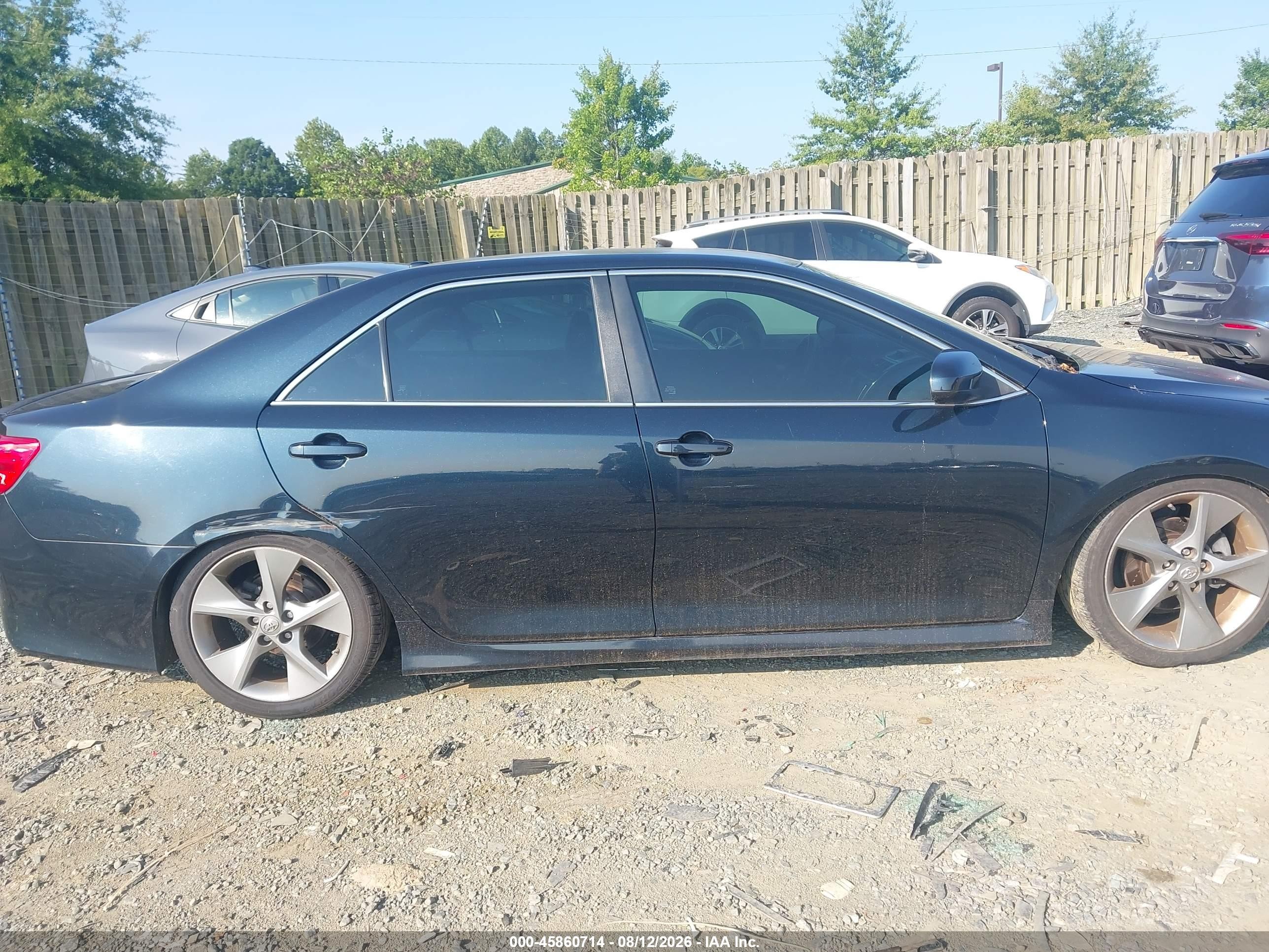 2014 Toyota Camry Se V6 Black vin: 4T1BK1FK4EU546197