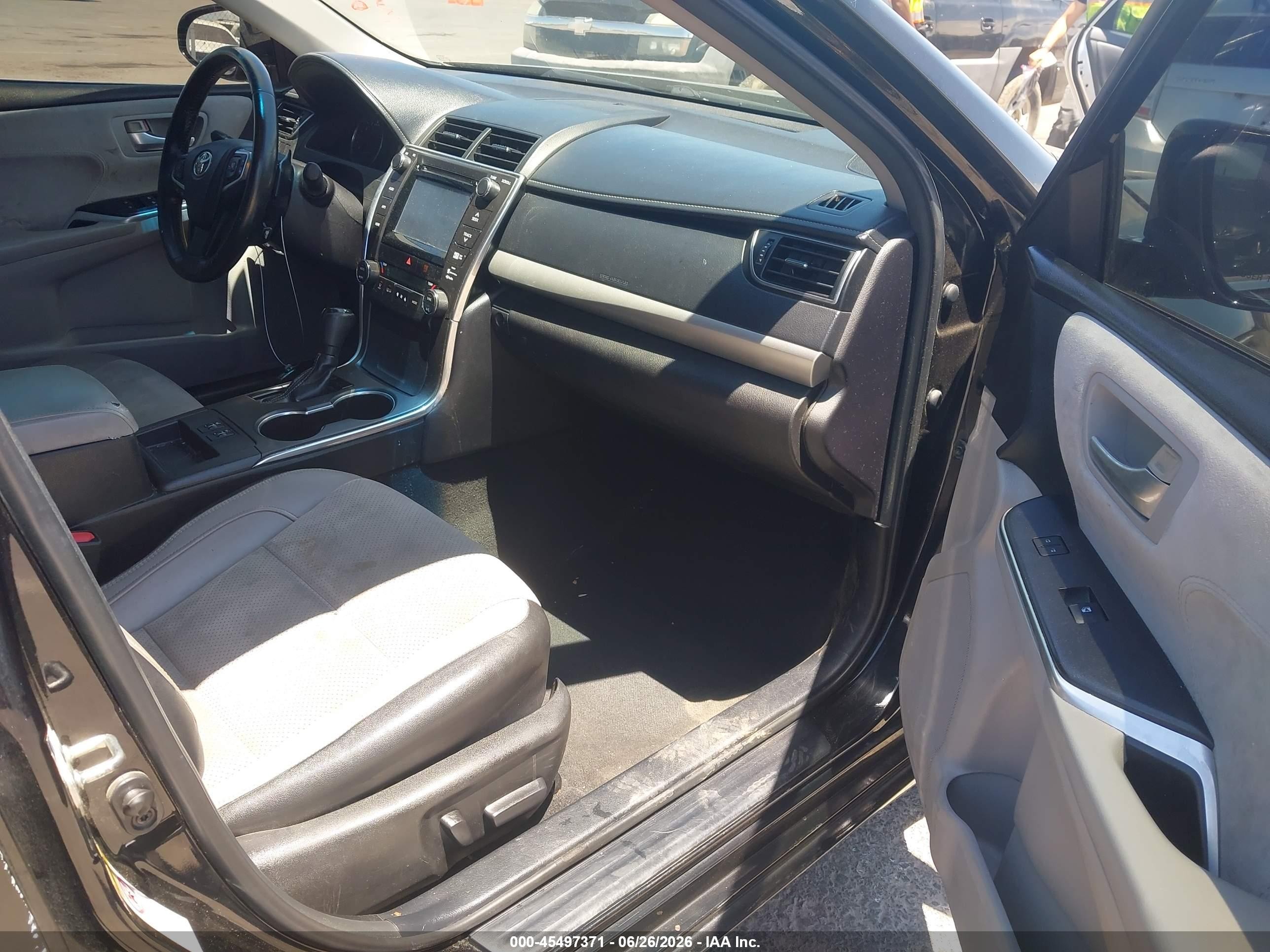 2015 Toyota Camry Xse V6 Black vin: 4T1BK1FK4FU560988