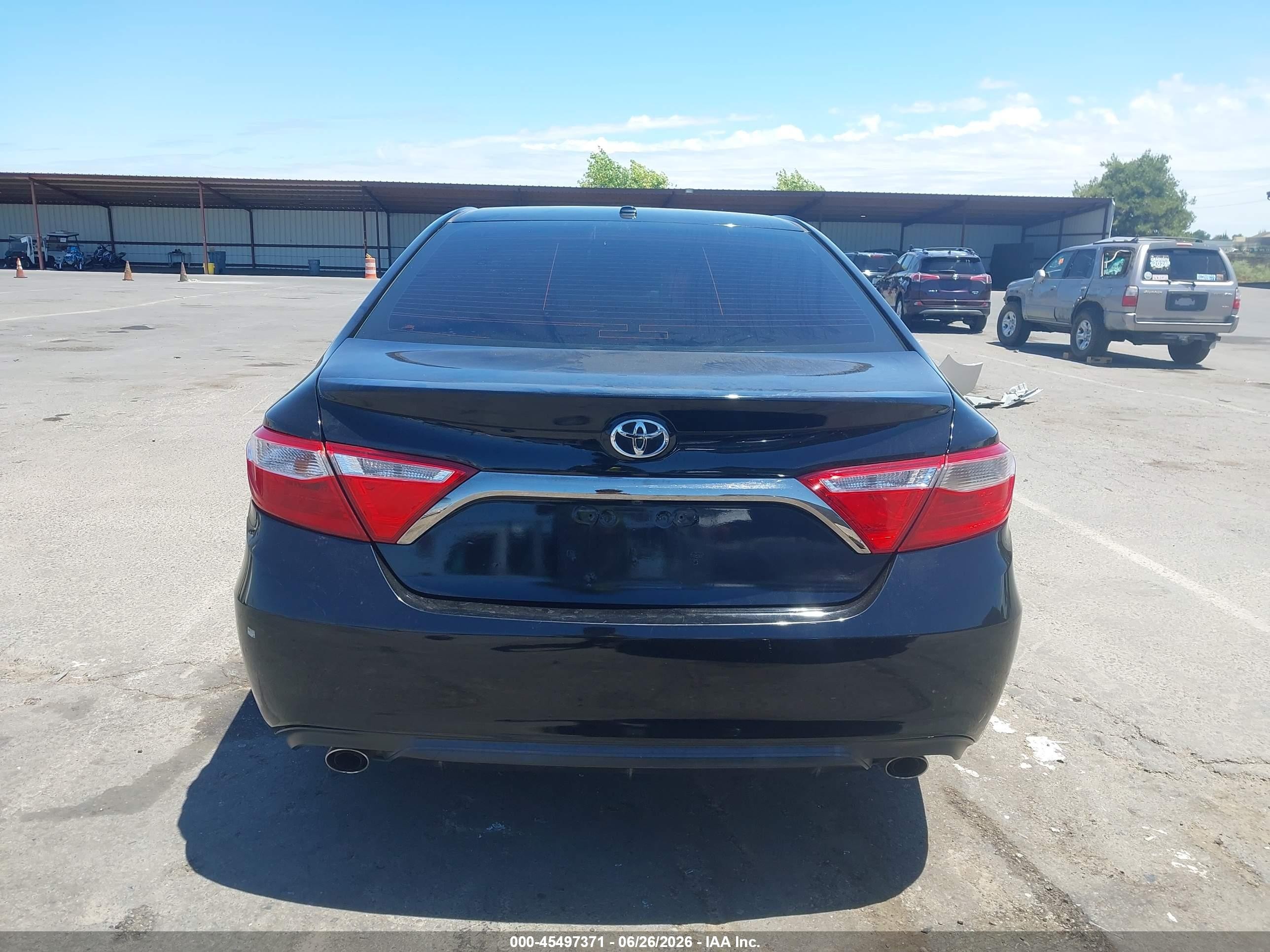 2015 Toyota Camry Xse V6 Black vin: 4T1BK1FK4FU560988