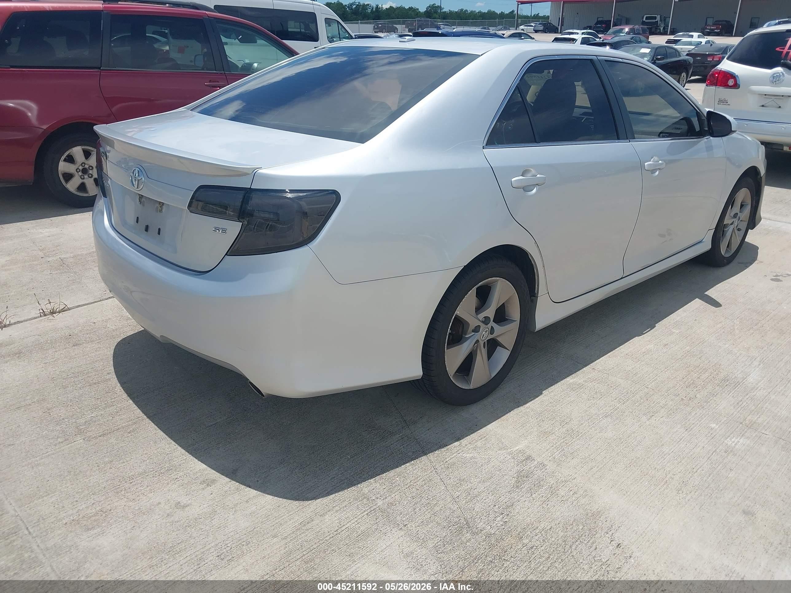 2012 Toyota Camry Se V6 Gray vin: 4T1BK1FK5CU004734