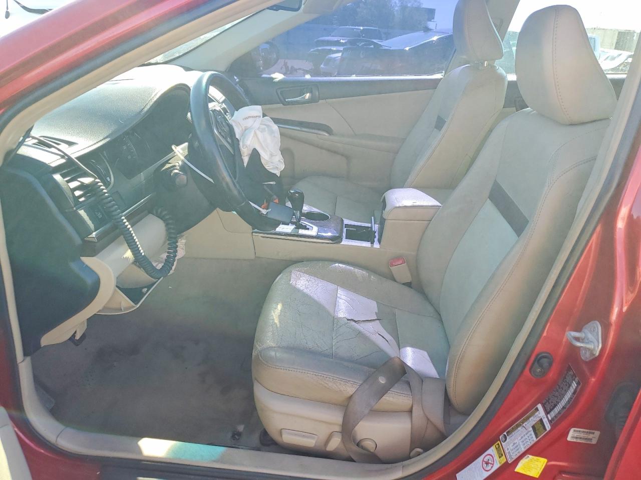 2012 Toyota Camry Xle V6 Red vin: 4T1BK1FK5CU504943