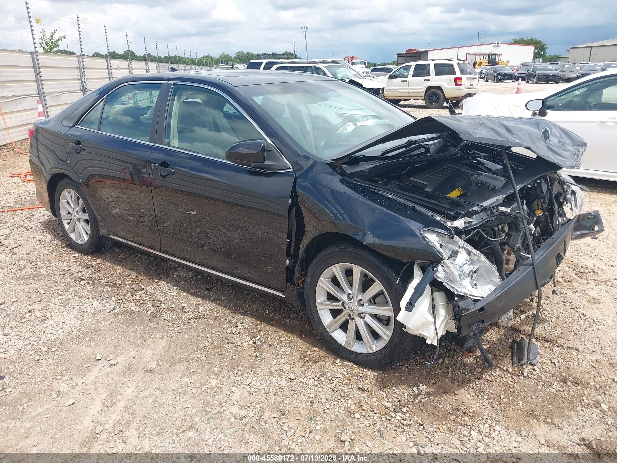 2012 Toyota Camry Xle V6 Black vin: 4T1BK1FK5CU505199