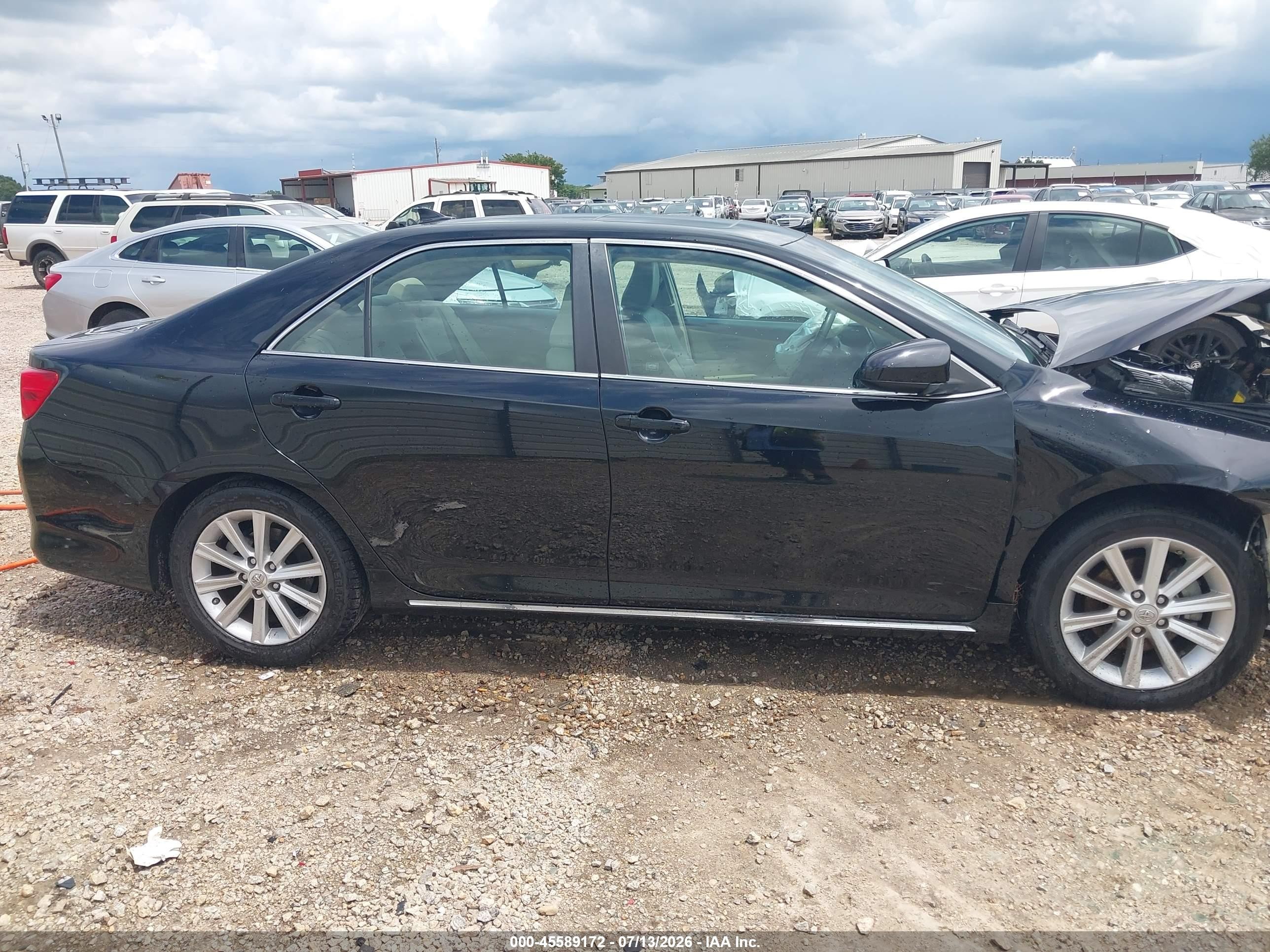 2012 Toyota Camry Xle V6 Black vin: 4T1BK1FK5CU505199