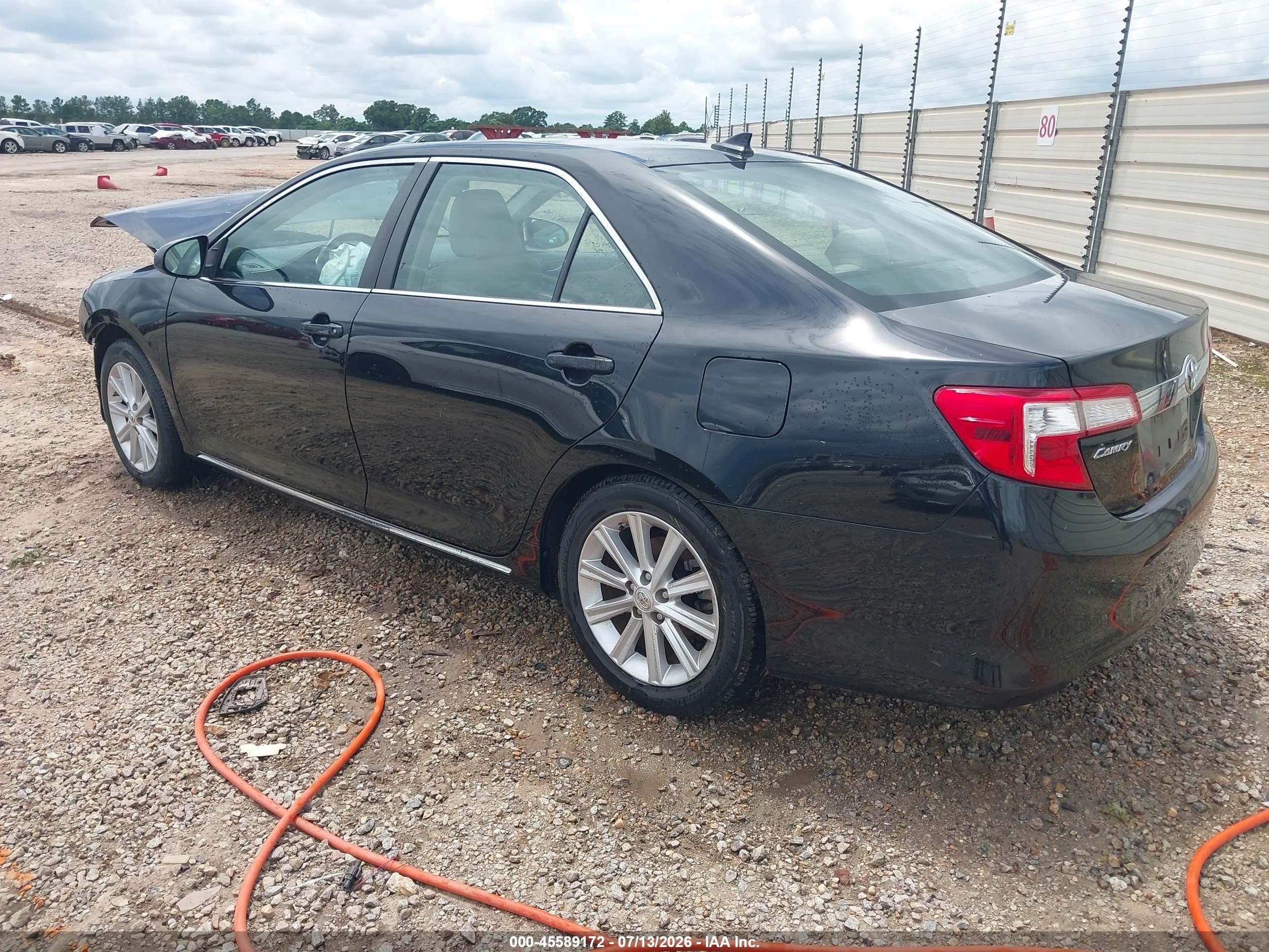 2012 Toyota Camry Xle V6 Black vin: 4T1BK1FK5CU505199
