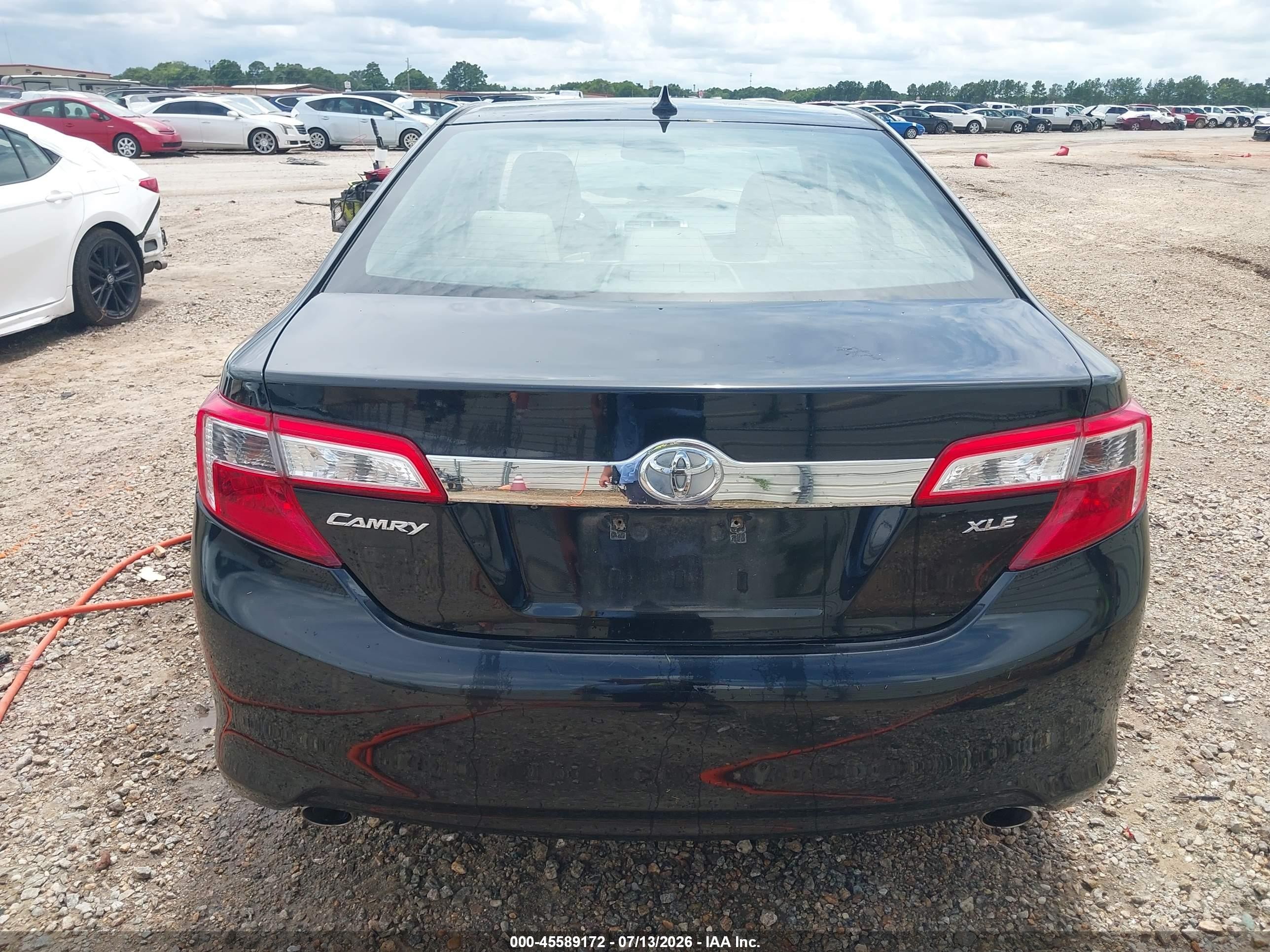 2012 Toyota Camry Xle V6 Black vin: 4T1BK1FK5CU505199