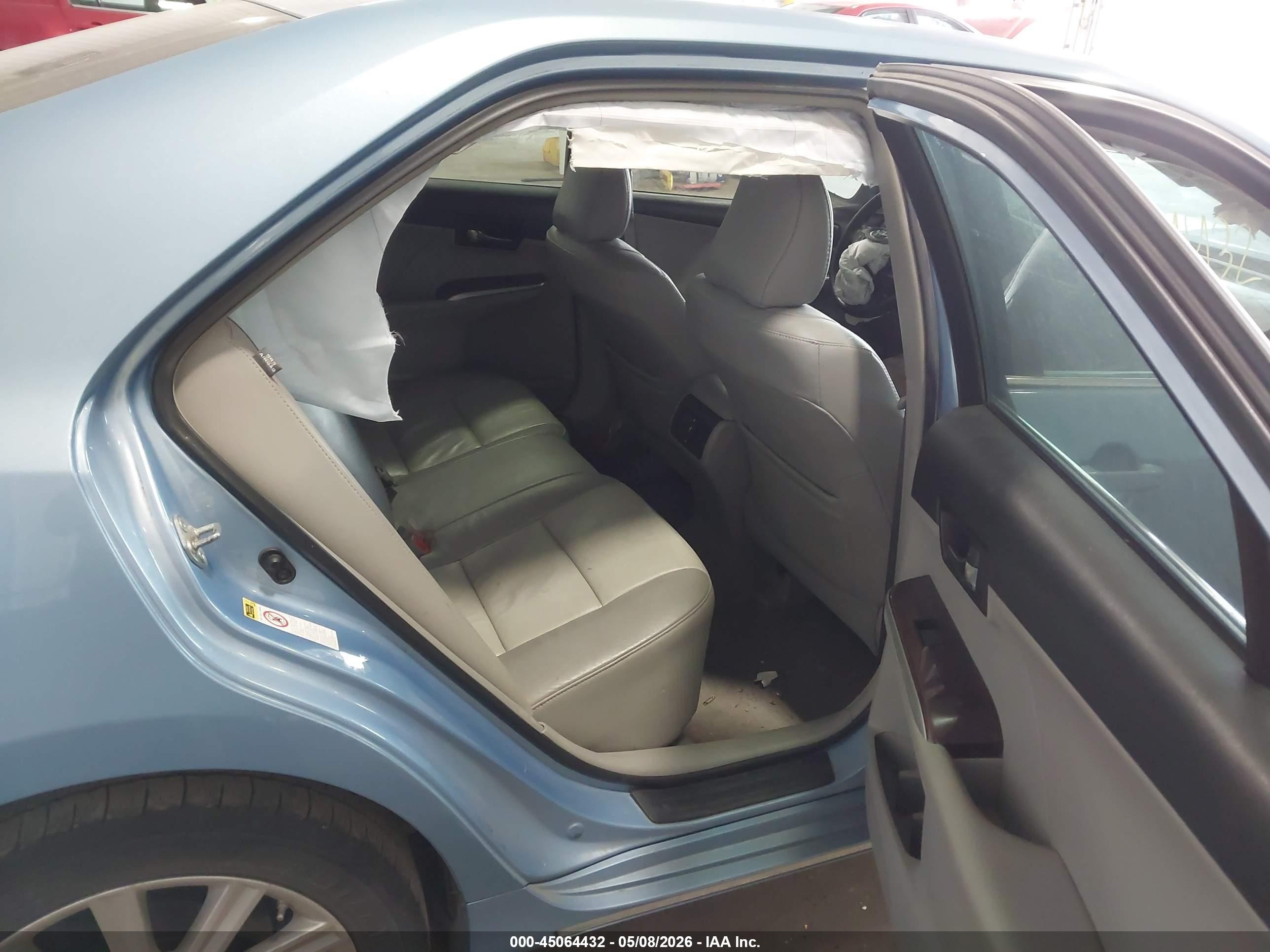 2012 Toyota Camry Xle V6 Blue vin: 4T1BK1FK5CU509625