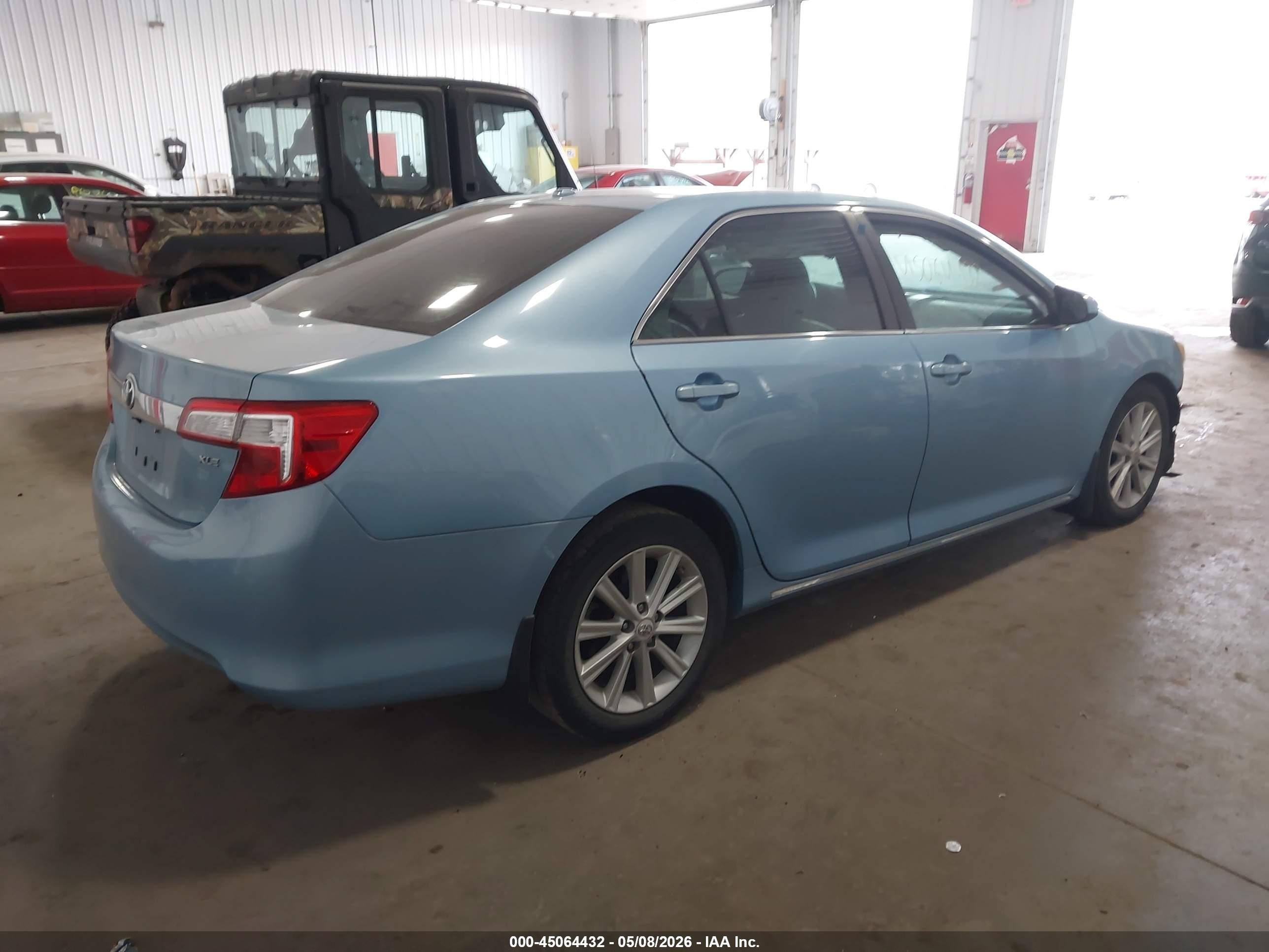 2012 Toyota Camry Xle V6 Blue vin: 4T1BK1FK5CU509625