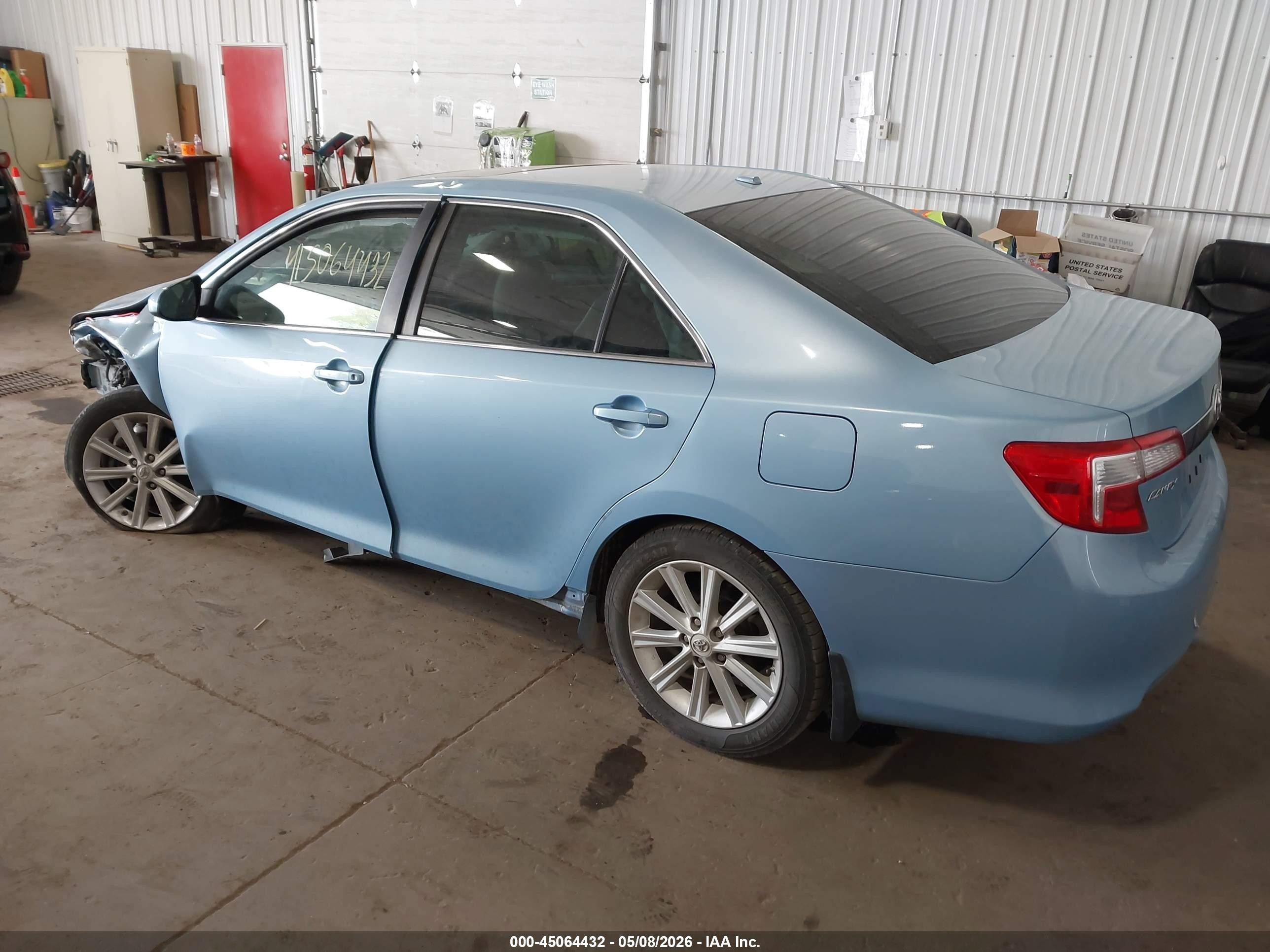 2012 Toyota Camry Xle V6 Blue vin: 4T1BK1FK5CU509625