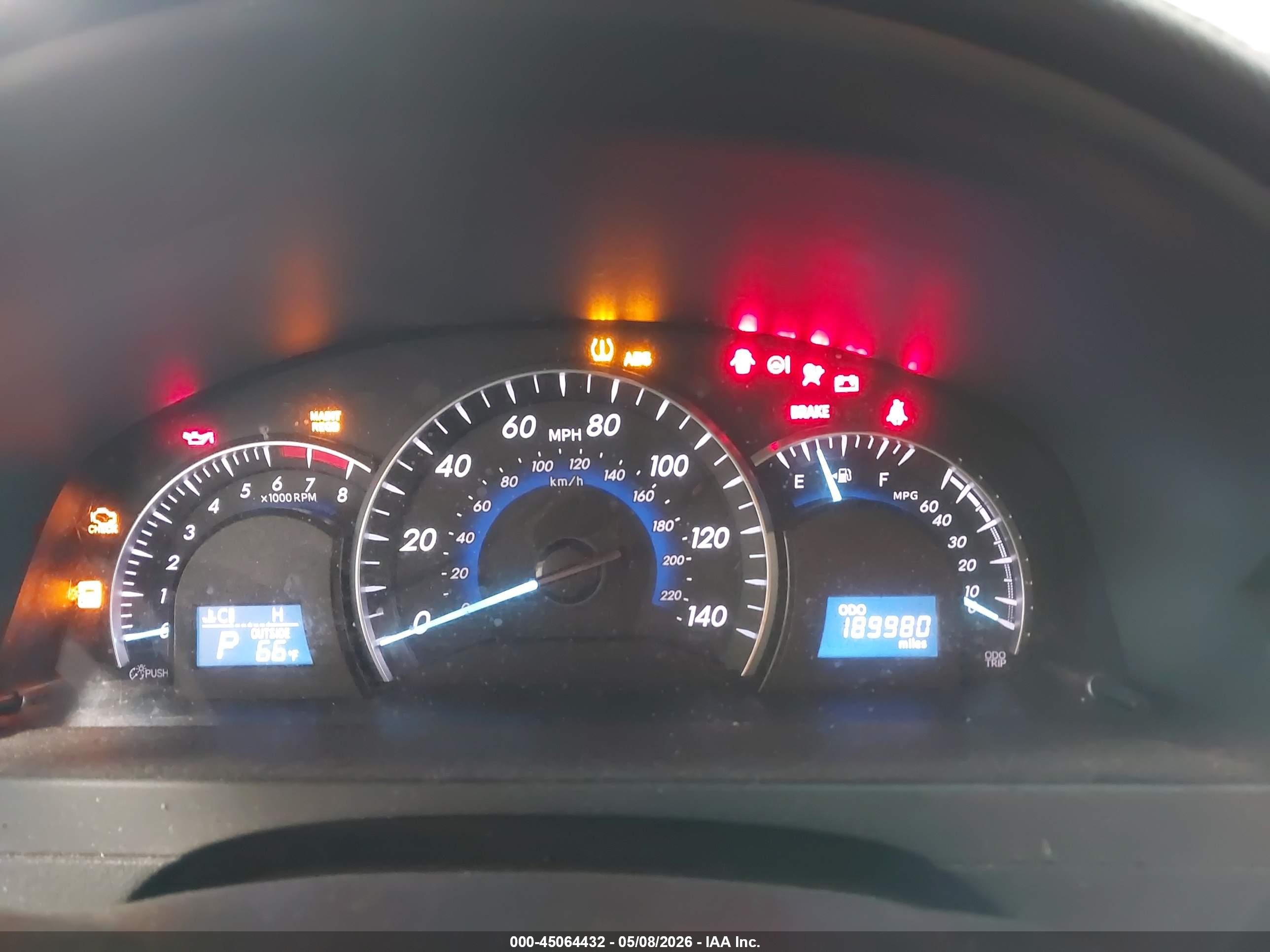 2012 Toyota Camry Xle V6 Blue vin: 4T1BK1FK5CU509625