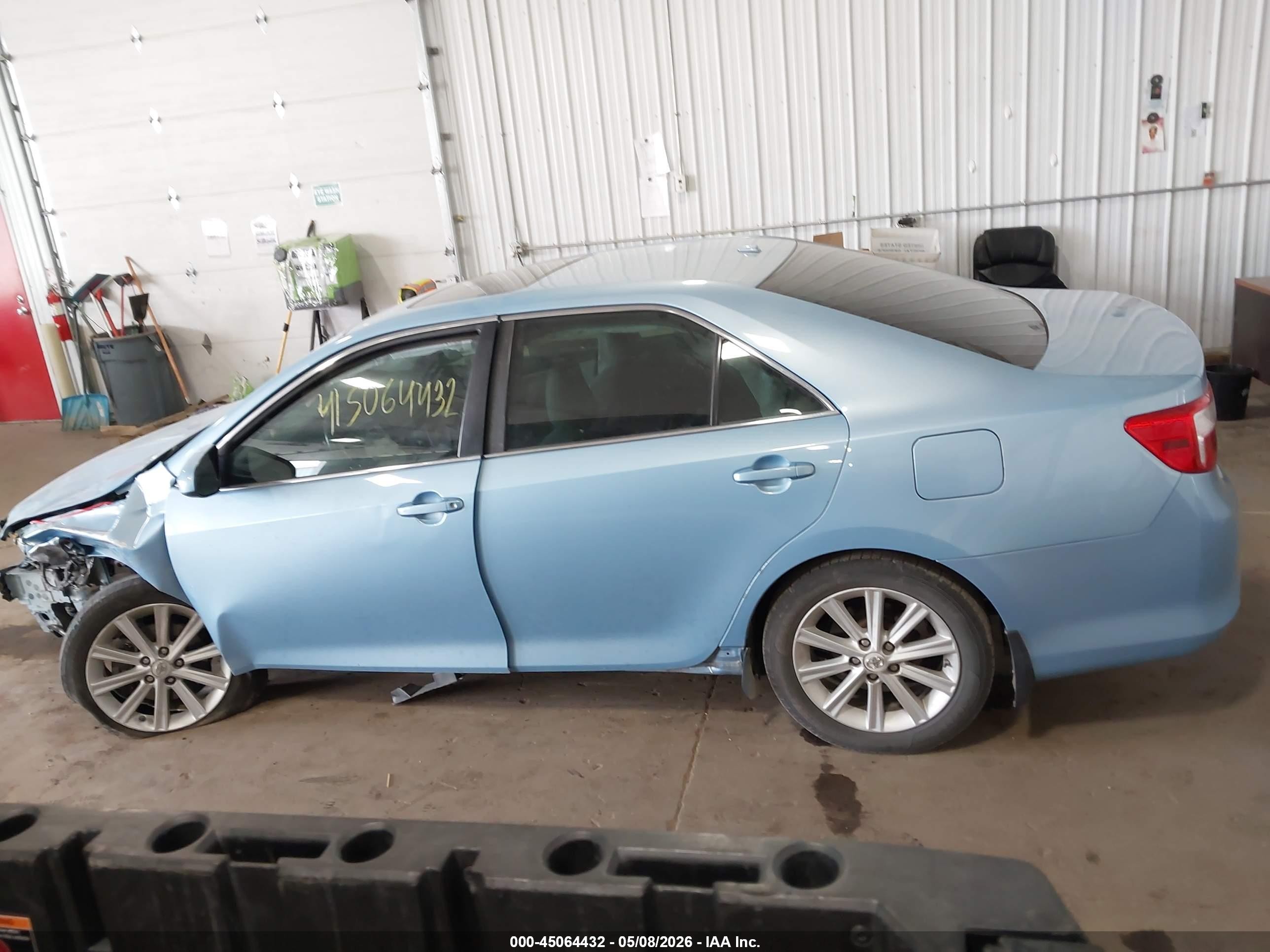 2012 Toyota Camry Xle V6 Blue vin: 4T1BK1FK5CU509625