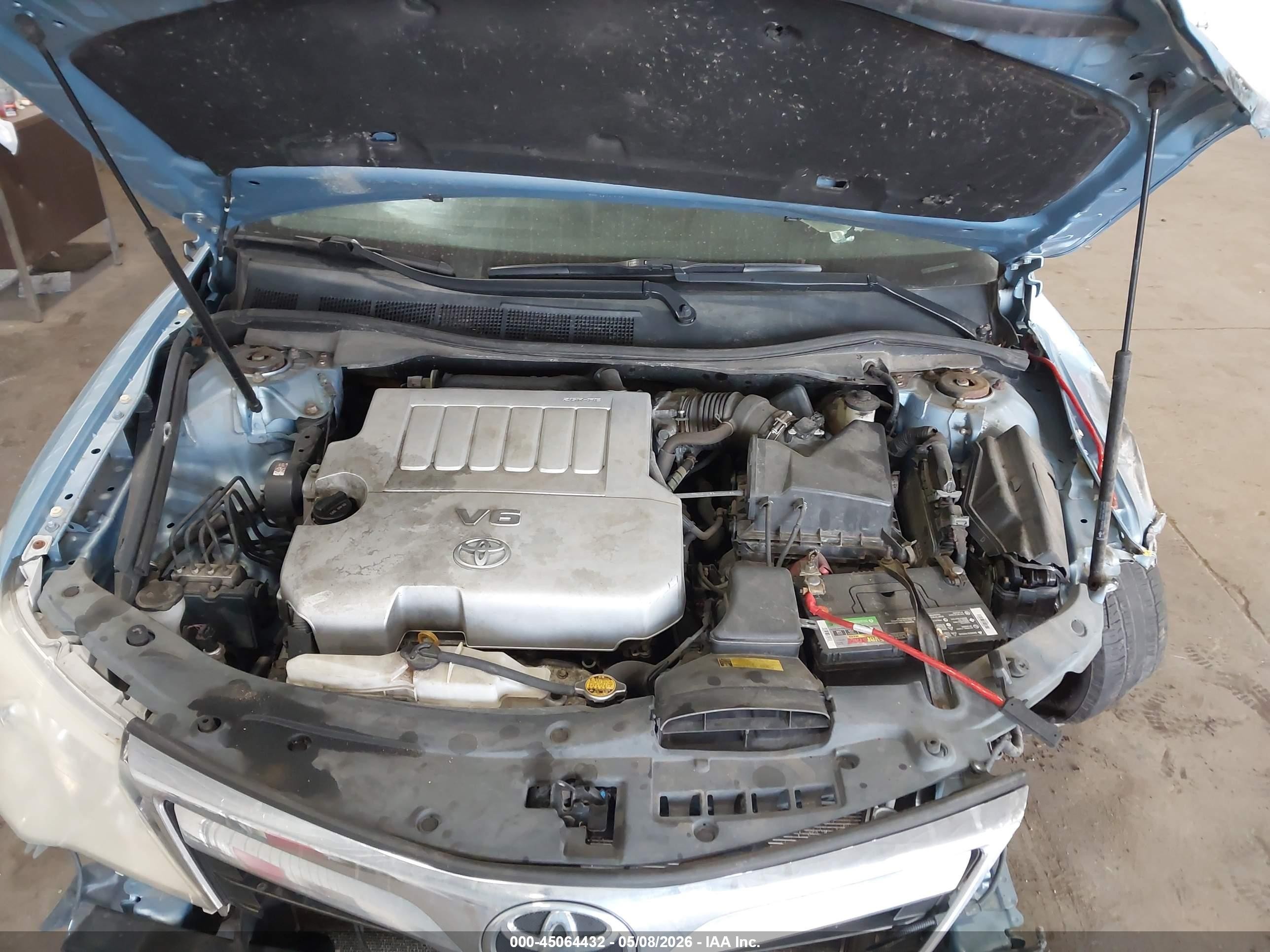 2012 Toyota Camry Xle V6 Blue vin: 4T1BK1FK5CU509625
