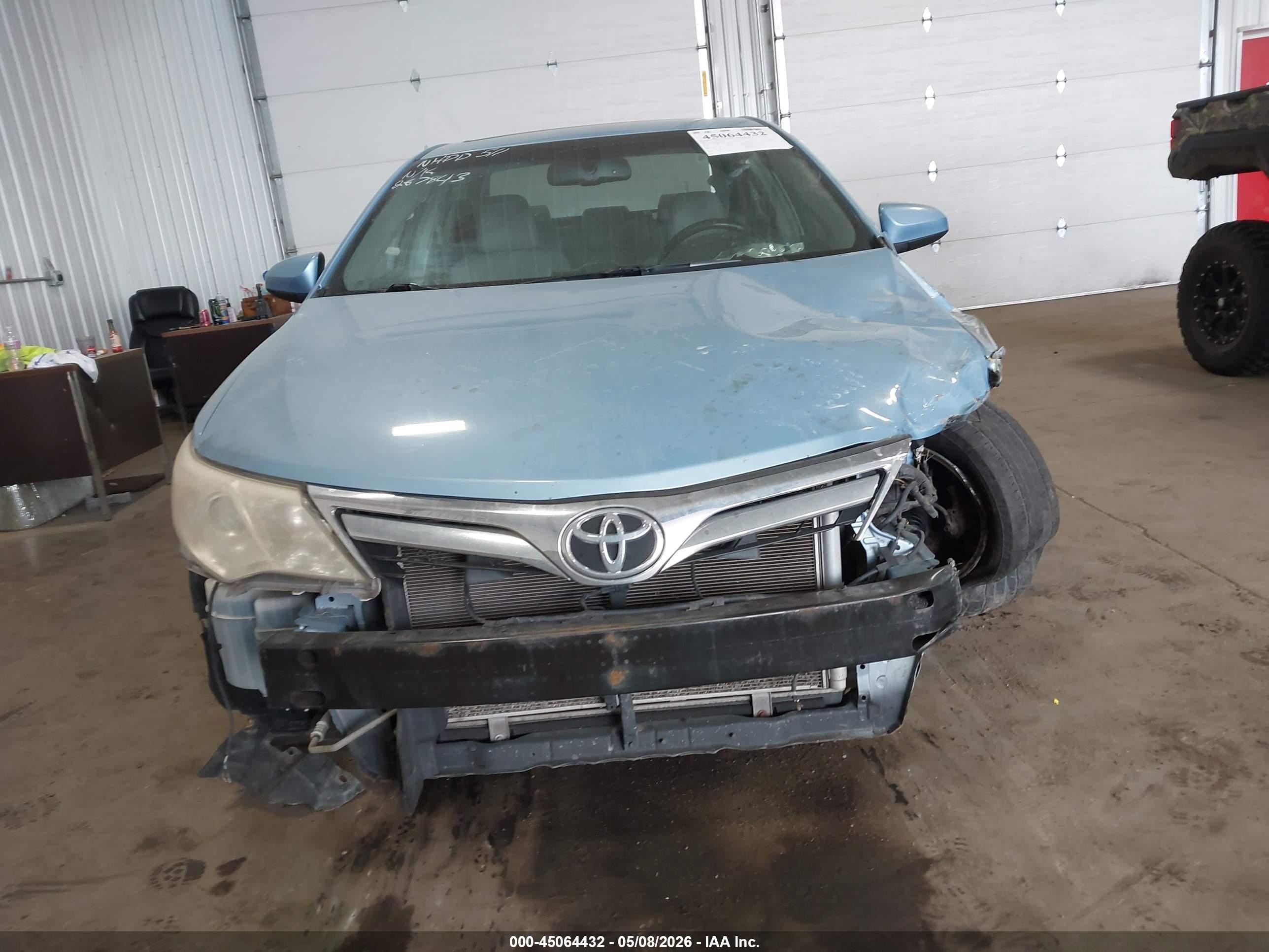2012 Toyota Camry Xle V6 Blue vin: 4T1BK1FK5CU509625