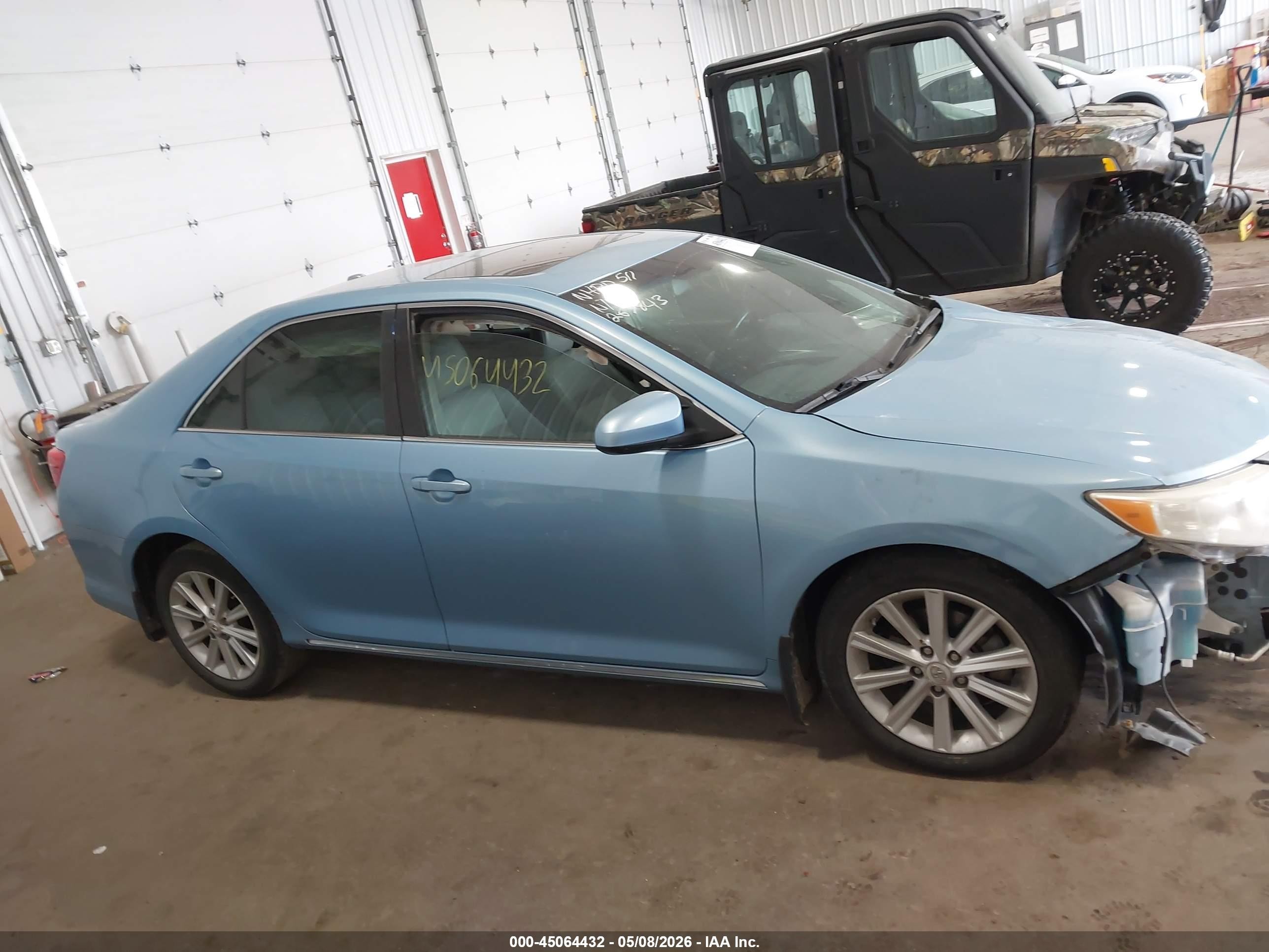 2012 Toyota Camry Xle V6 Blue vin: 4T1BK1FK5CU509625