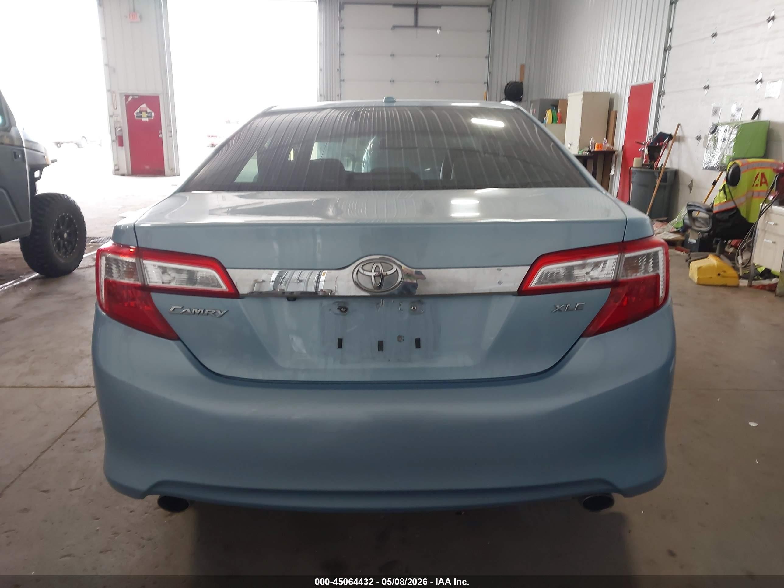 2012 Toyota Camry Xle V6 Blue vin: 4T1BK1FK5CU509625
