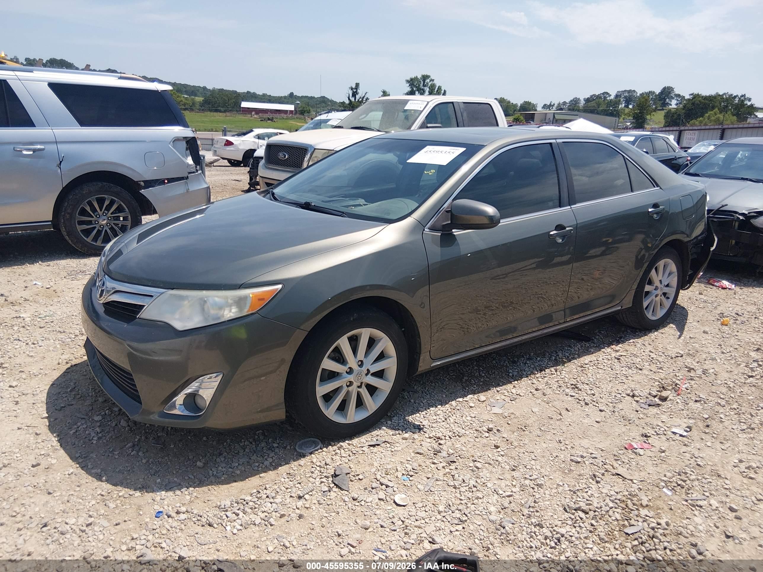 2012 Toyota Camry Xle V6 Gray vin: 4T1BK1FK5CU509950