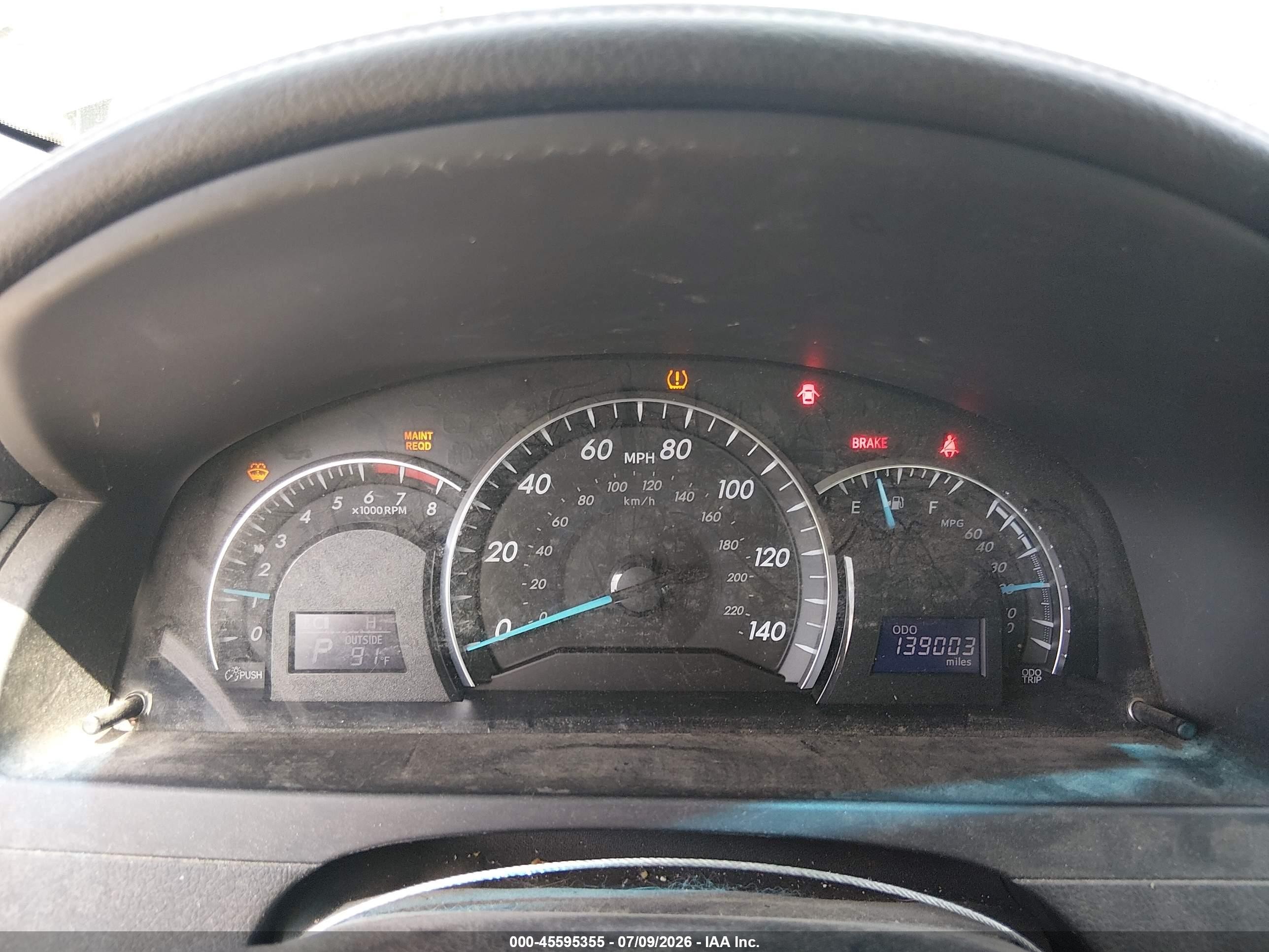 2012 Toyota Camry Xle V6 Gray vin: 4T1BK1FK5CU509950