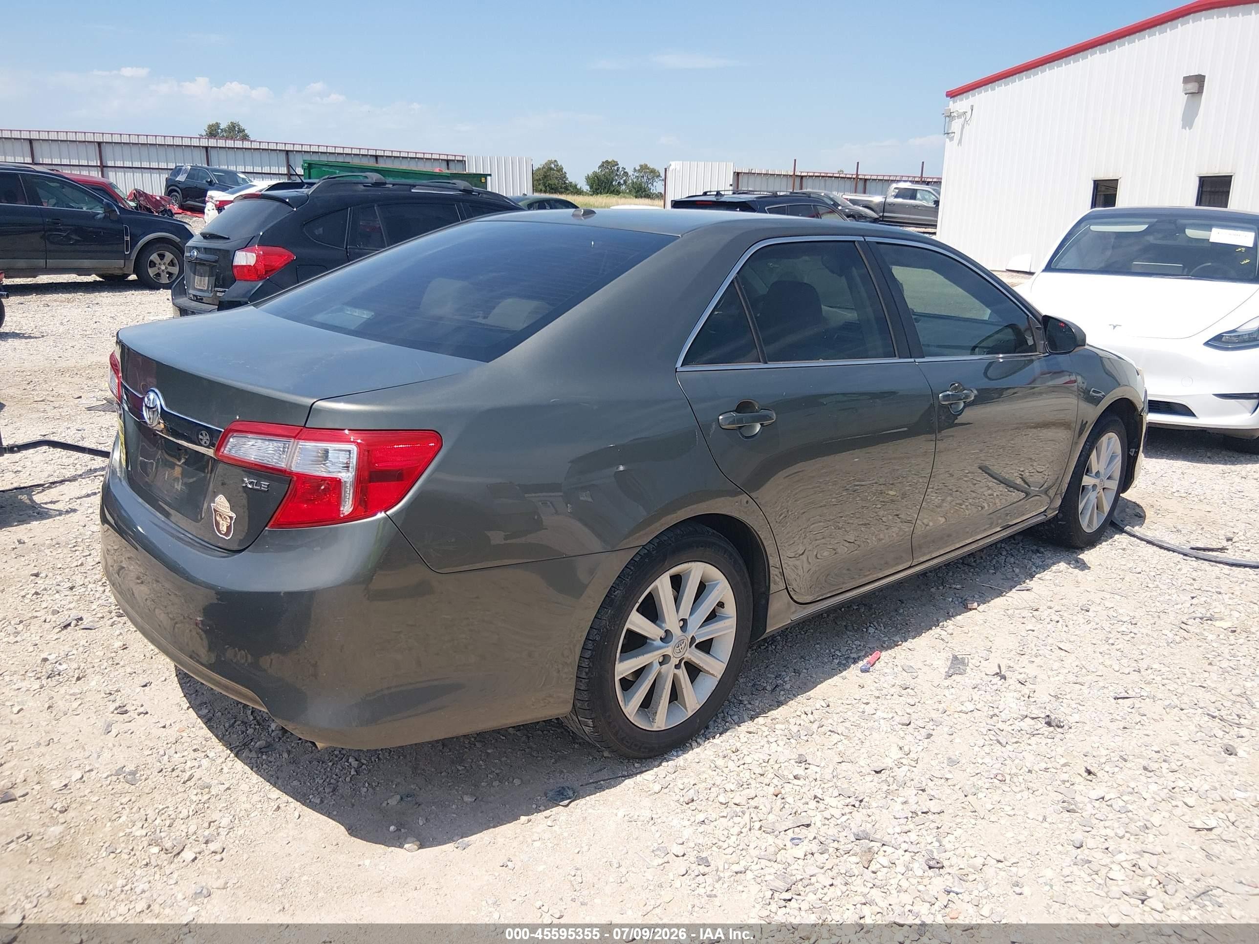 2012 Toyota Camry Xle V6 Gray vin: 4T1BK1FK5CU509950