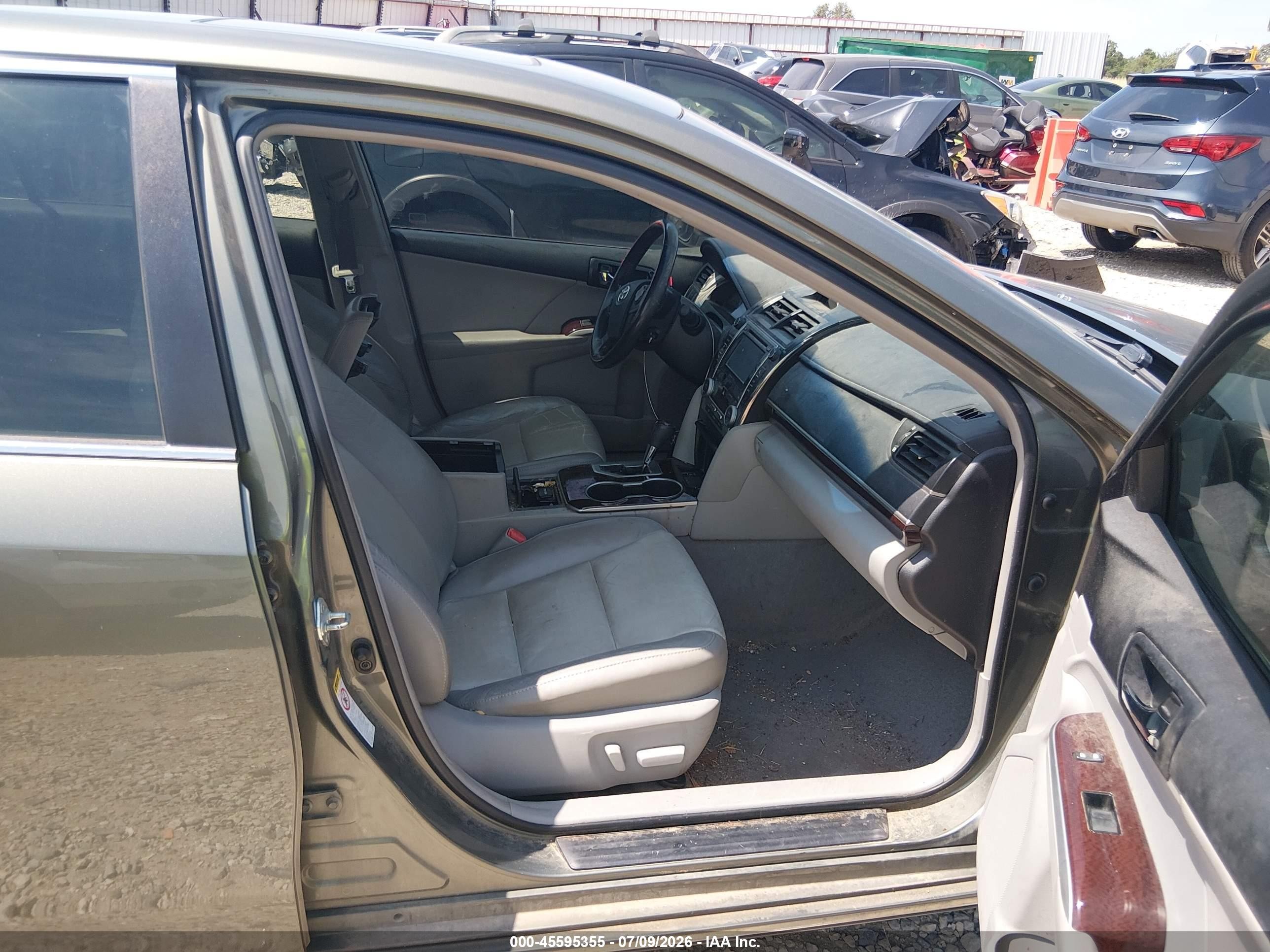 2012 Toyota Camry Xle V6 Gray vin: 4T1BK1FK5CU509950