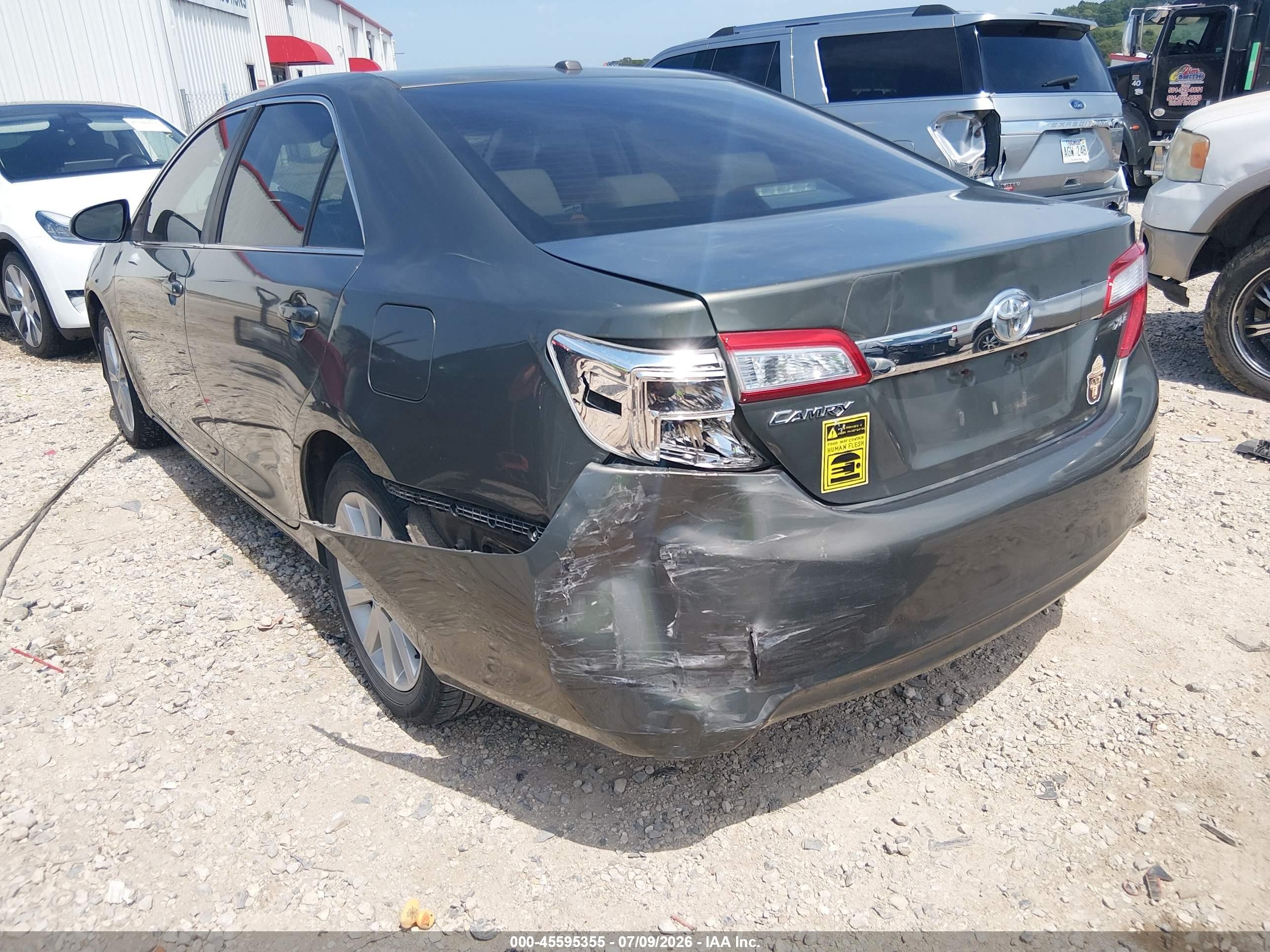 2012 Toyota Camry Xle V6 Gray vin: 4T1BK1FK5CU509950
