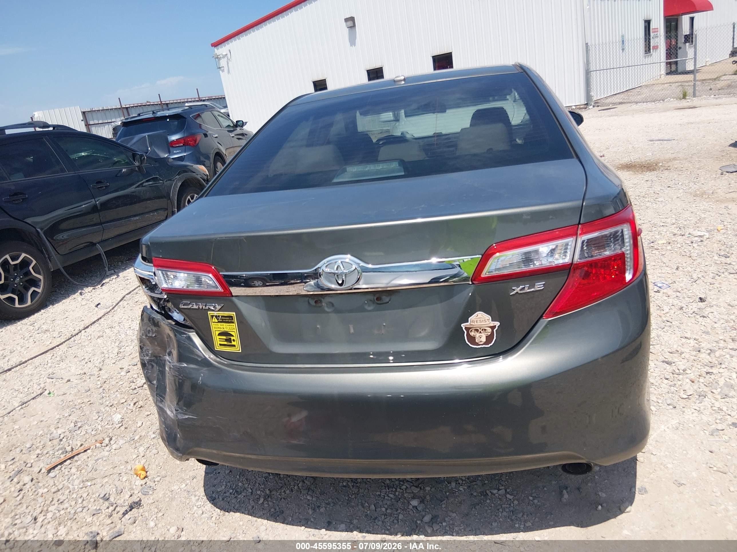 2012 Toyota Camry Xle V6 Gray vin: 4T1BK1FK5CU509950