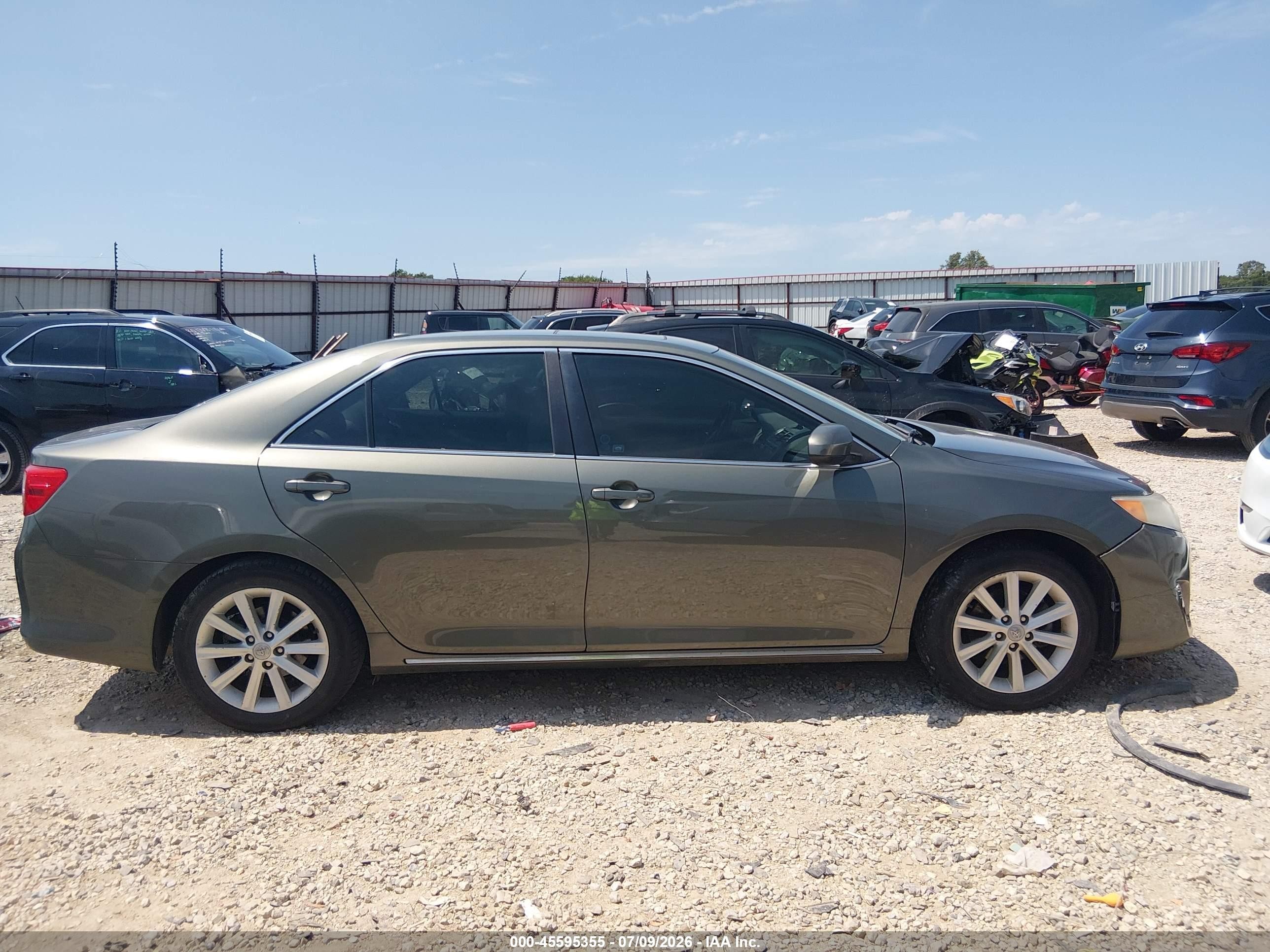2012 Toyota Camry Xle V6 Gray vin: 4T1BK1FK5CU509950