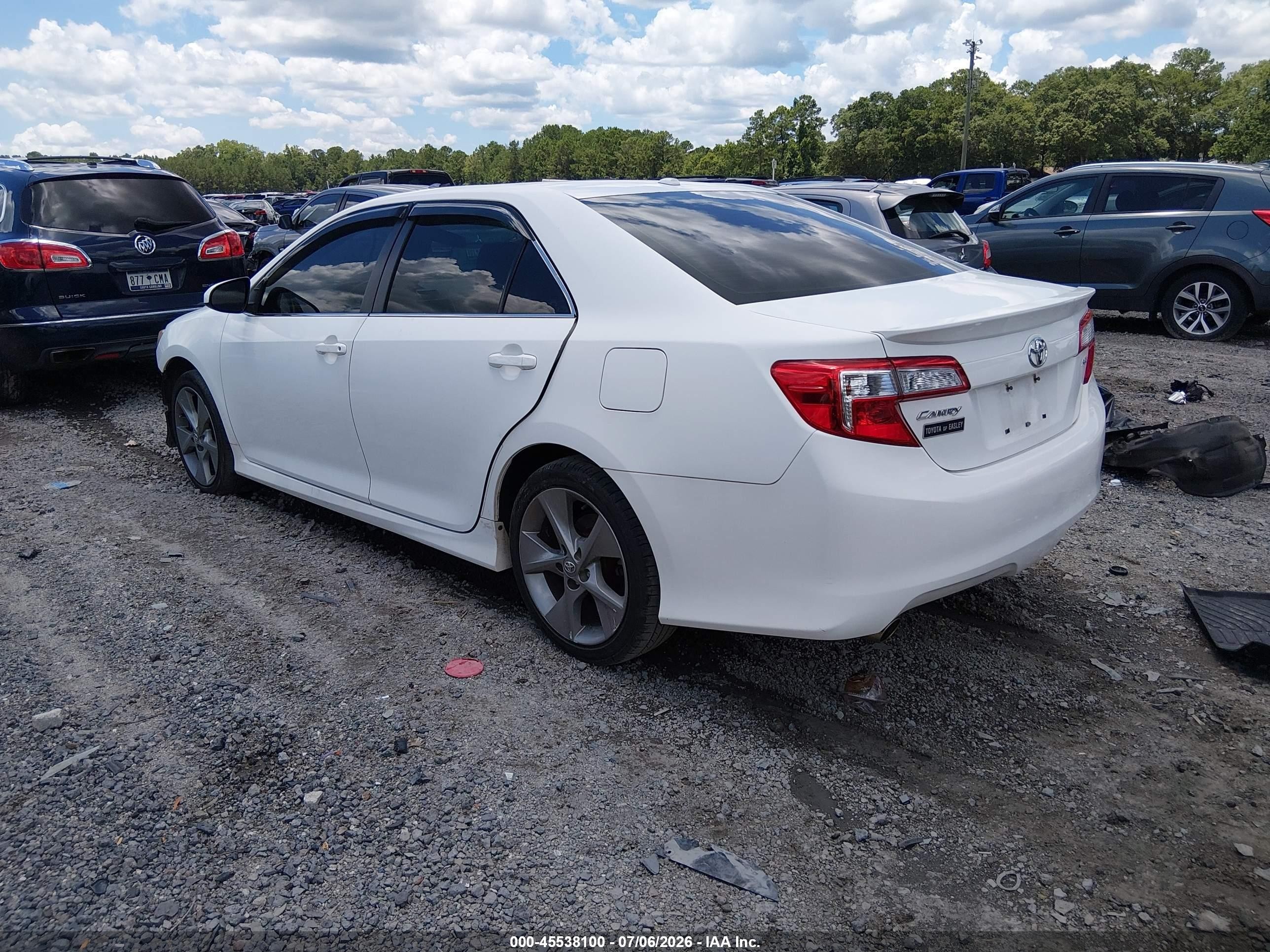 2012 Toyota Camry Se V6 White vin: 4T1BK1FK5CU516056