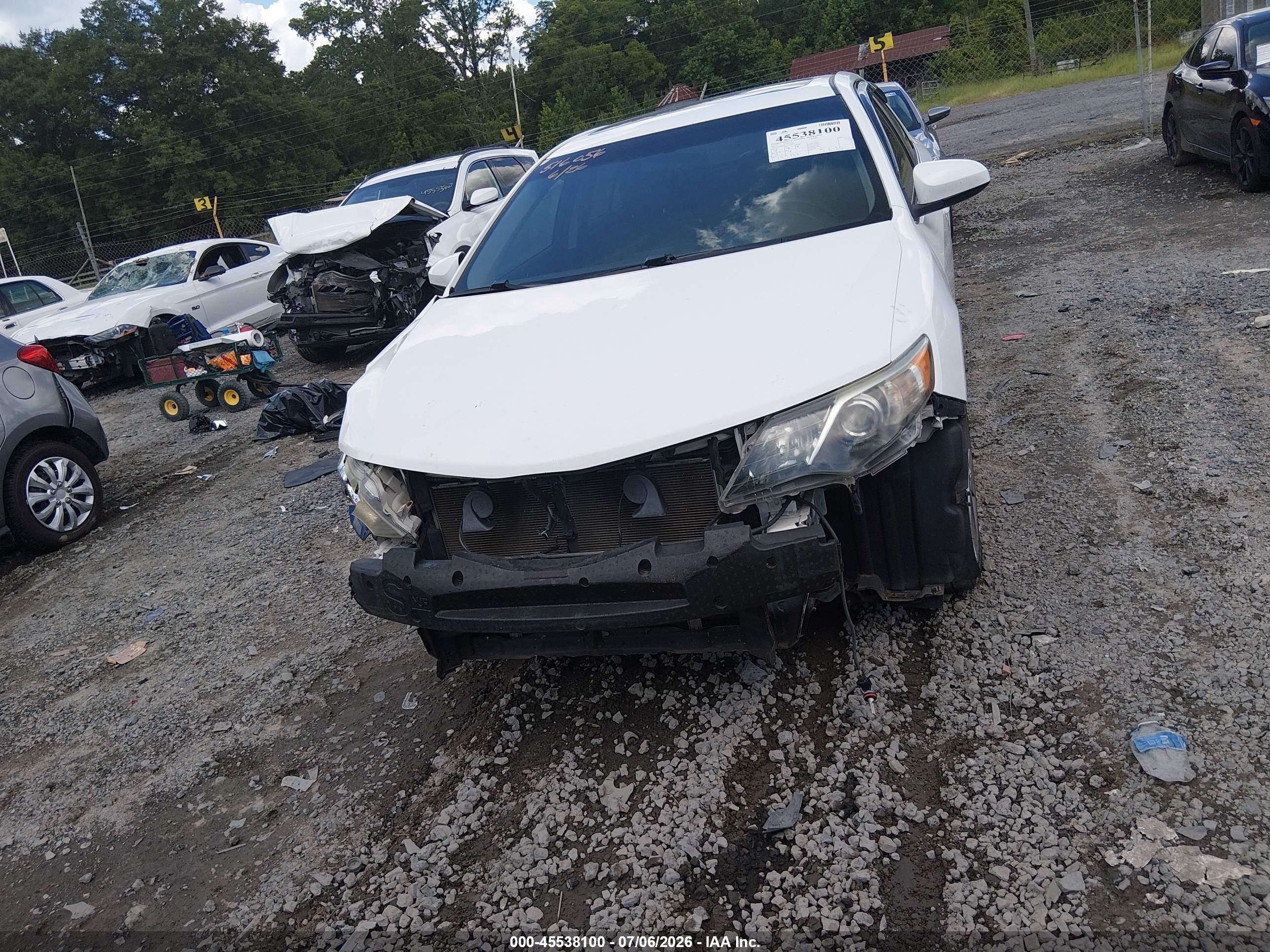 2012 Toyota Camry Se V6 White vin: 4T1BK1FK5CU516056