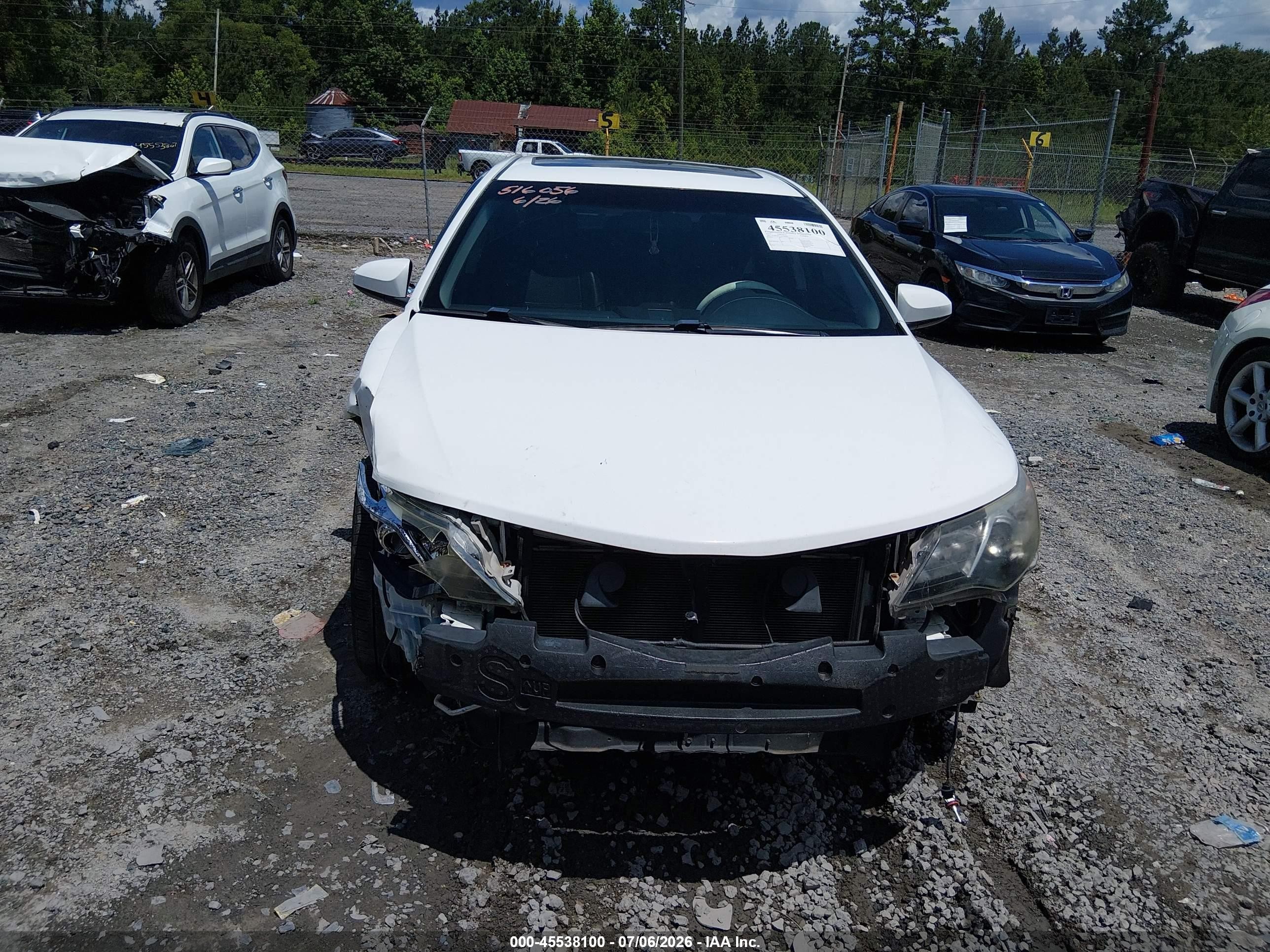 2012 Toyota Camry Se V6 White vin: 4T1BK1FK5CU516056
