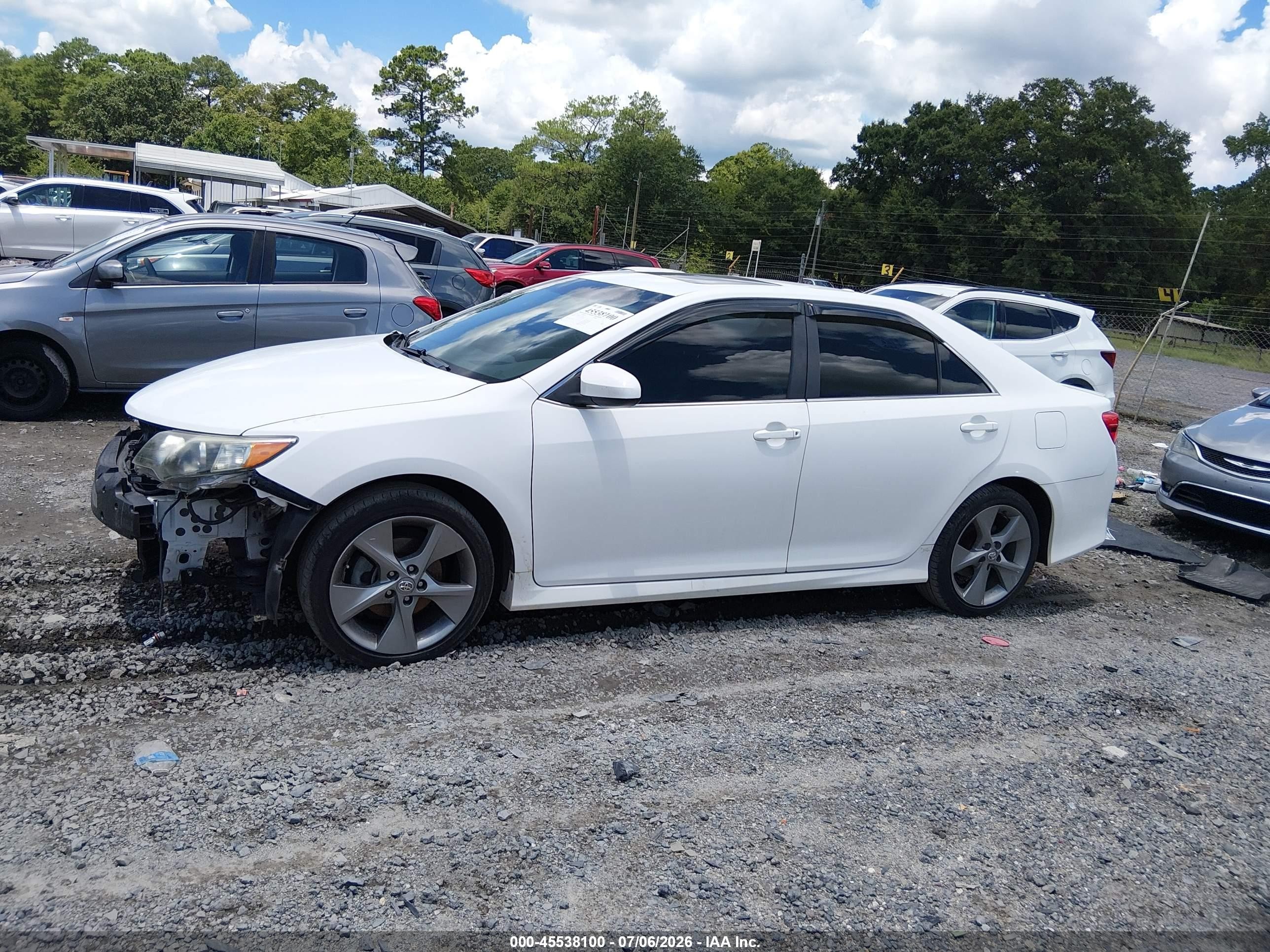 2012 Toyota Camry Se V6 White vin: 4T1BK1FK5CU516056