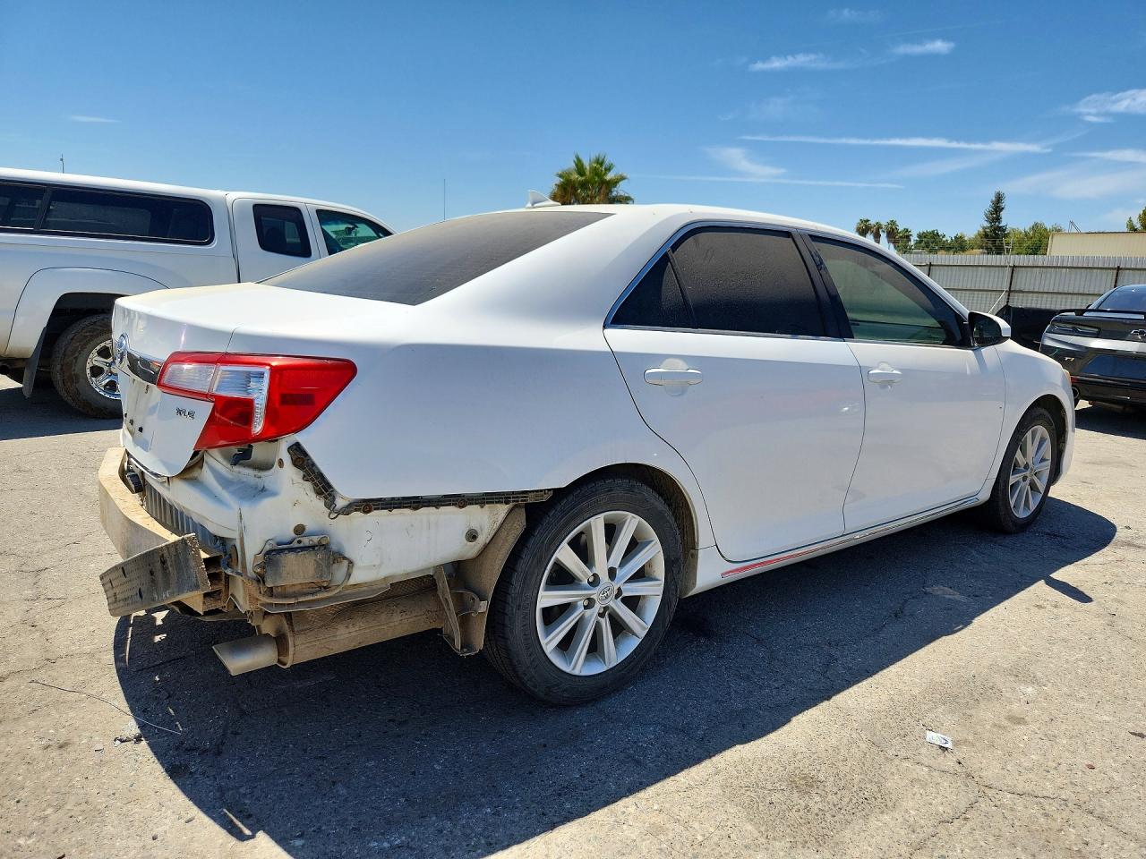 2012 Toyota Camry Xle V6 White vin: 4T1BK1FK5CU517515