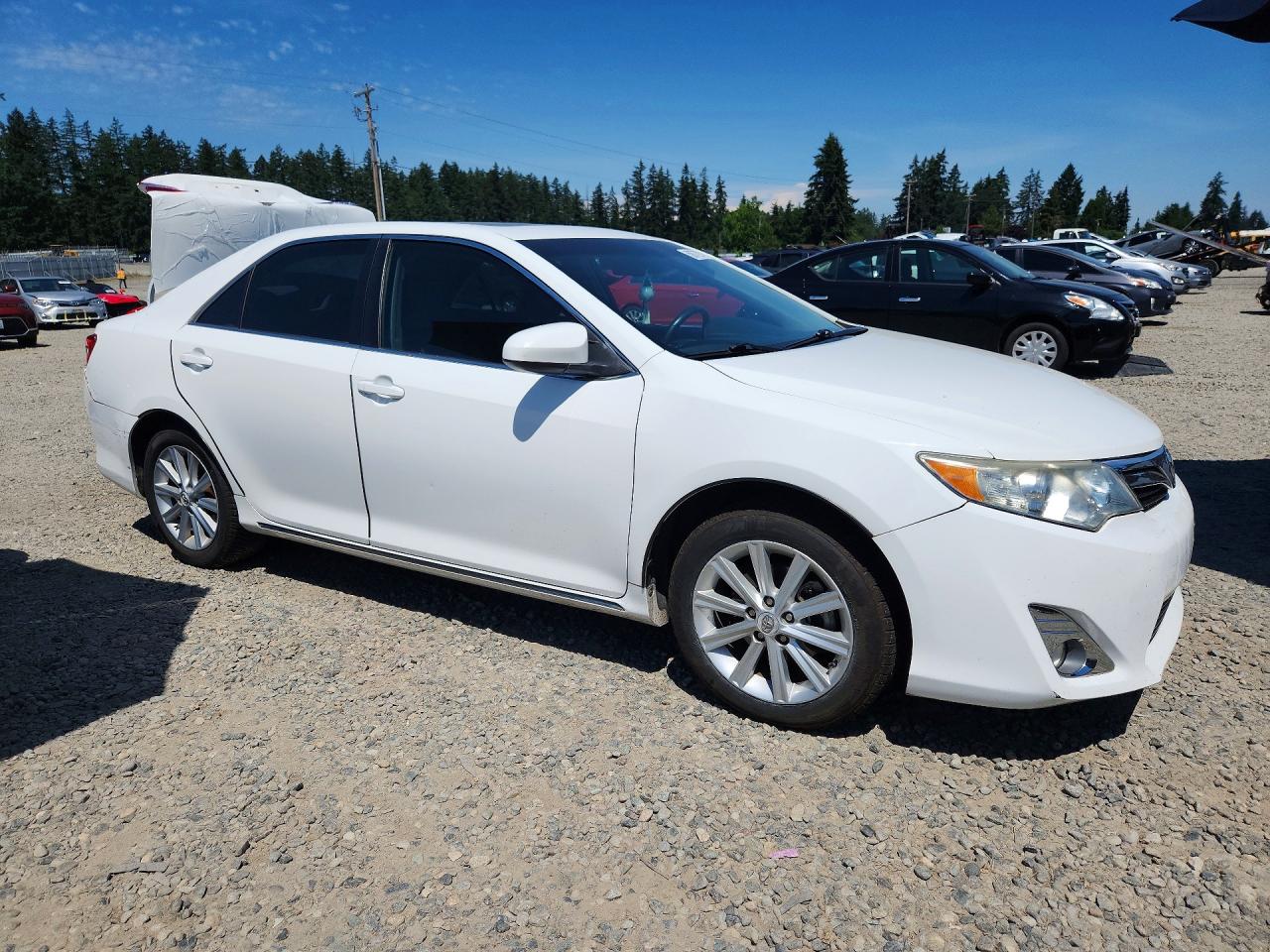 2012 Toyota Camry Xle V6 White vin: 4T1BK1FK5CU518521
