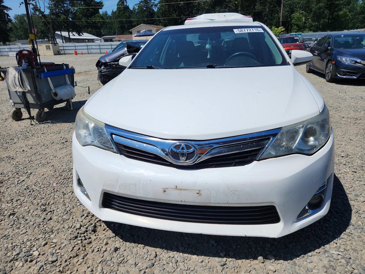 2012 Toyota Camry Xle V6 White vin: 4T1BK1FK5CU518521