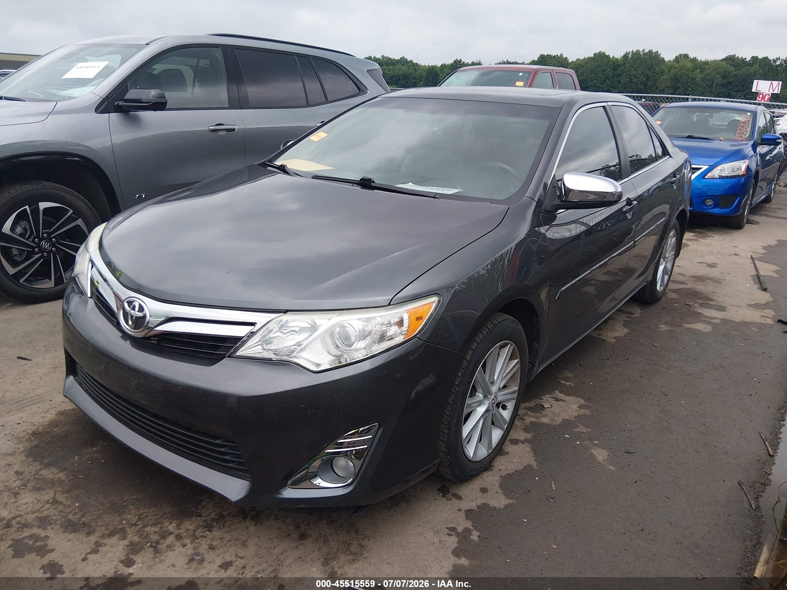 2012 Toyota Camry Xle V6 Gray vin: 4T1BK1FK5CU522665
