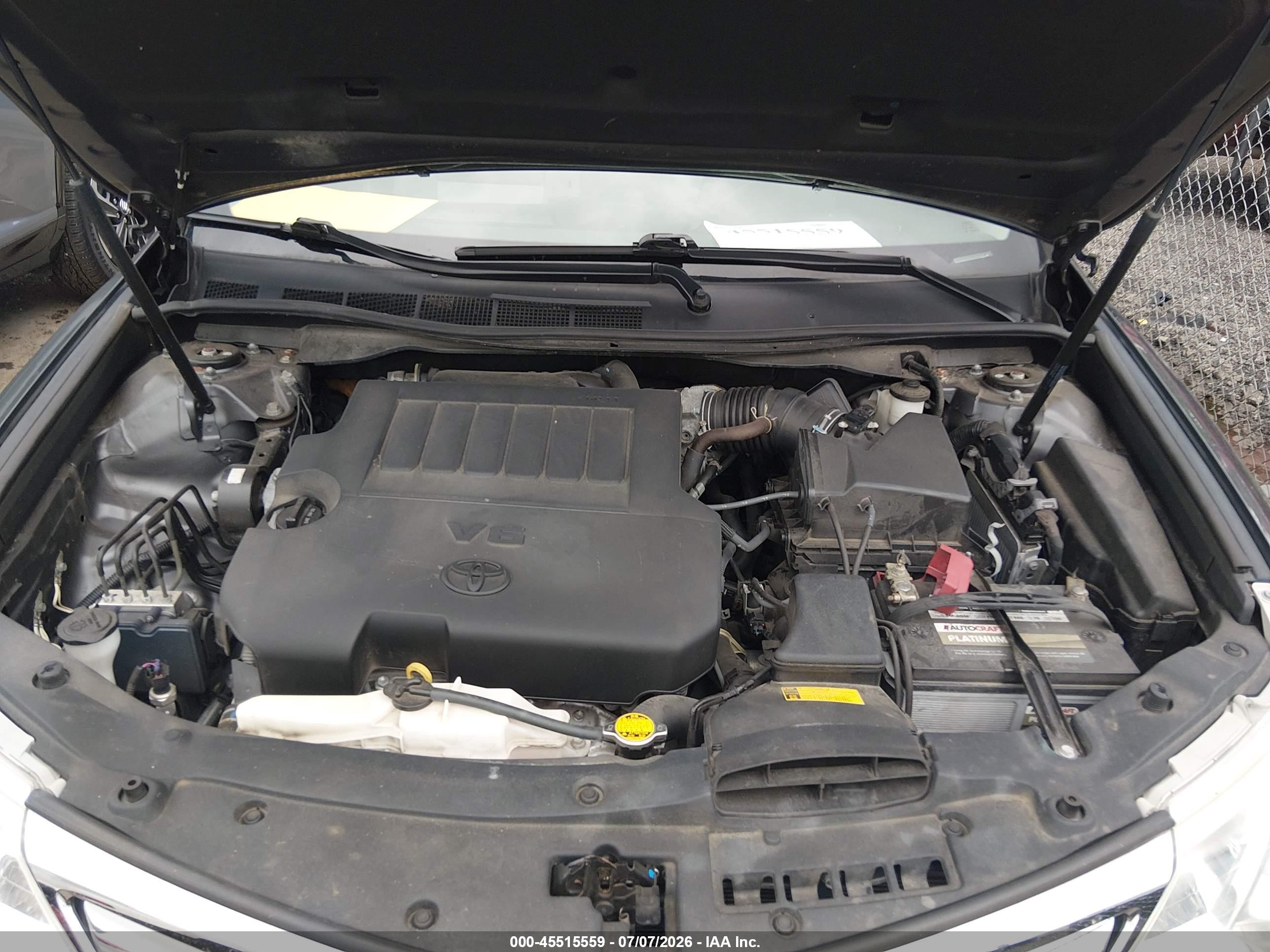 2012 Toyota Camry Xle V6 Gray vin: 4T1BK1FK5CU522665