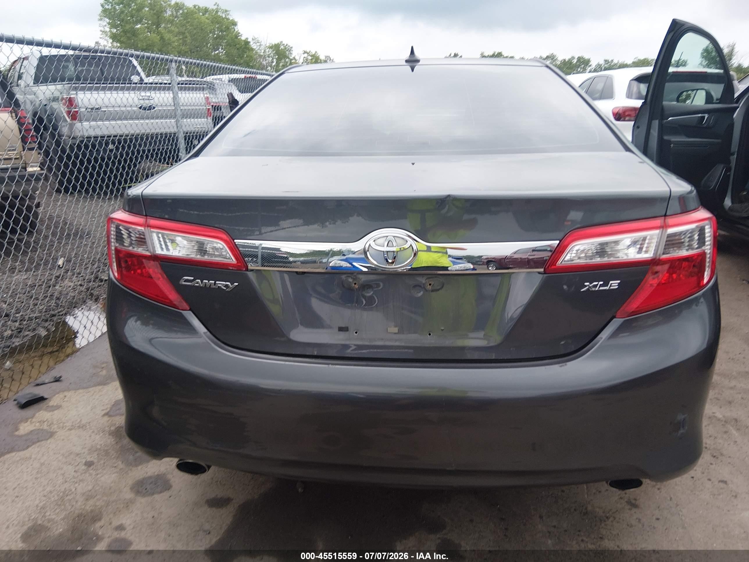 2012 Toyota Camry Xle V6 Gray vin: 4T1BK1FK5CU522665