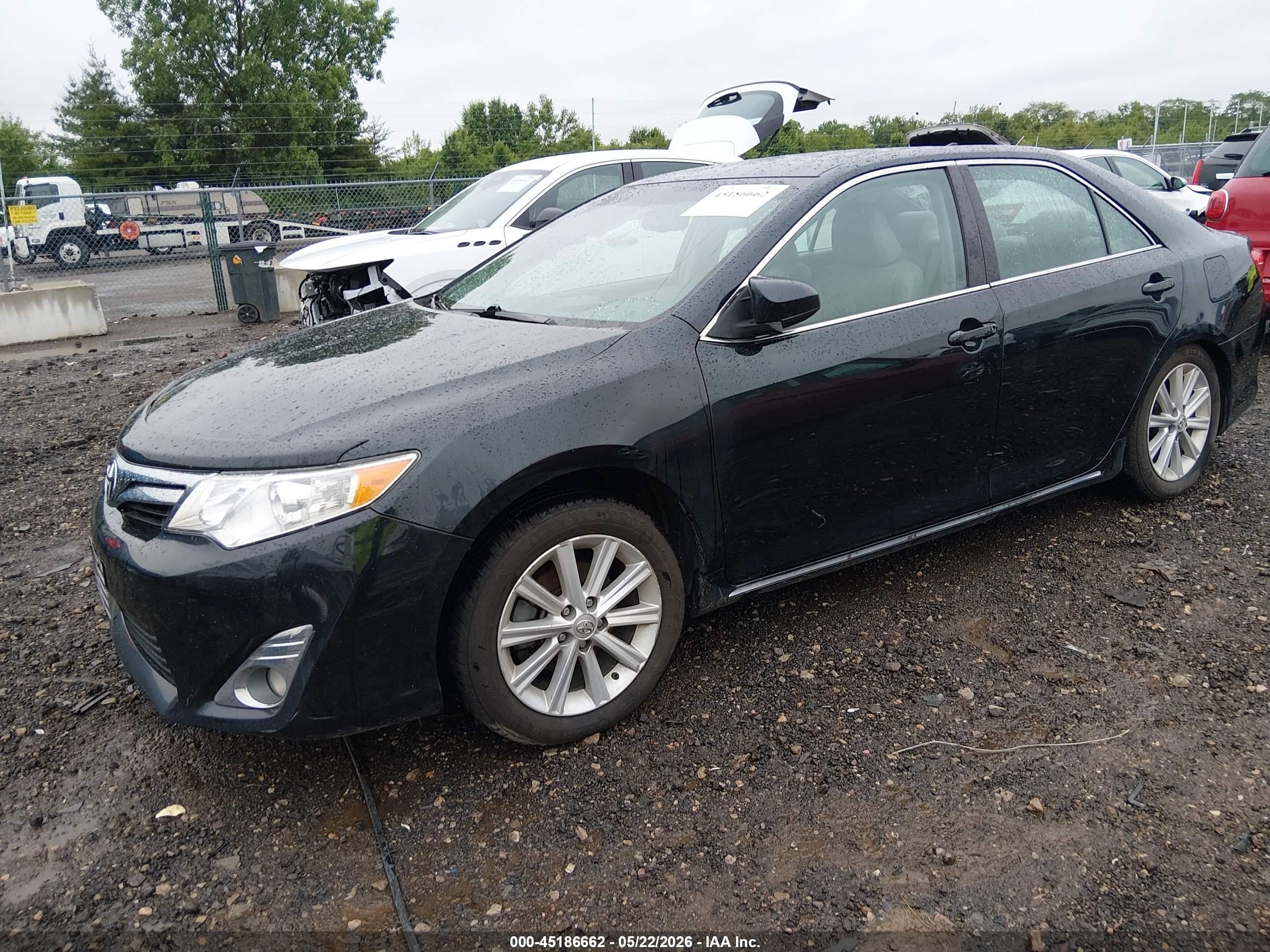 2012 Toyota Camry Xle V6 Blue vin: 4T1BK1FK5CU523864