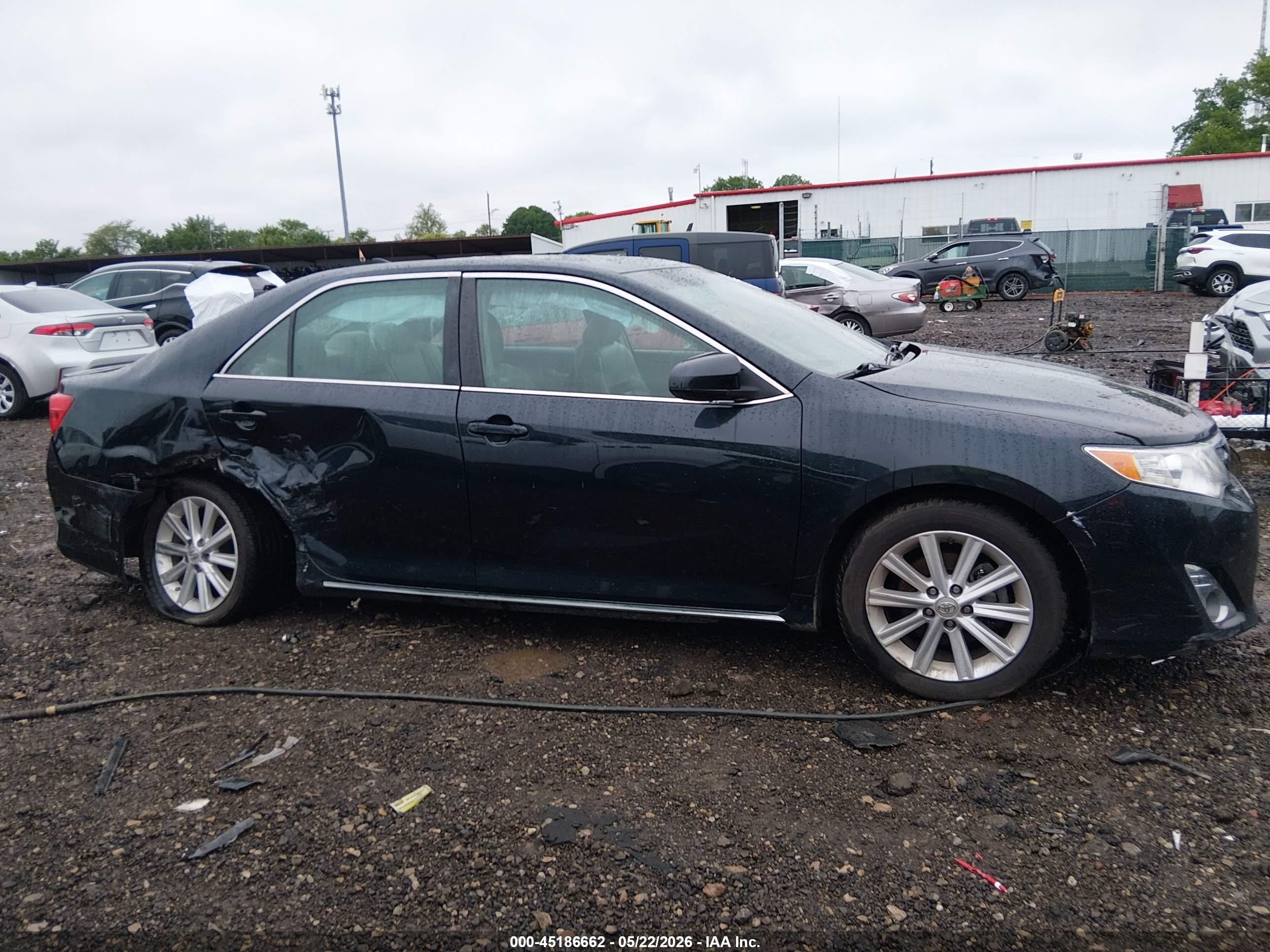2012 Toyota Camry Xle V6 Blue vin: 4T1BK1FK5CU523864