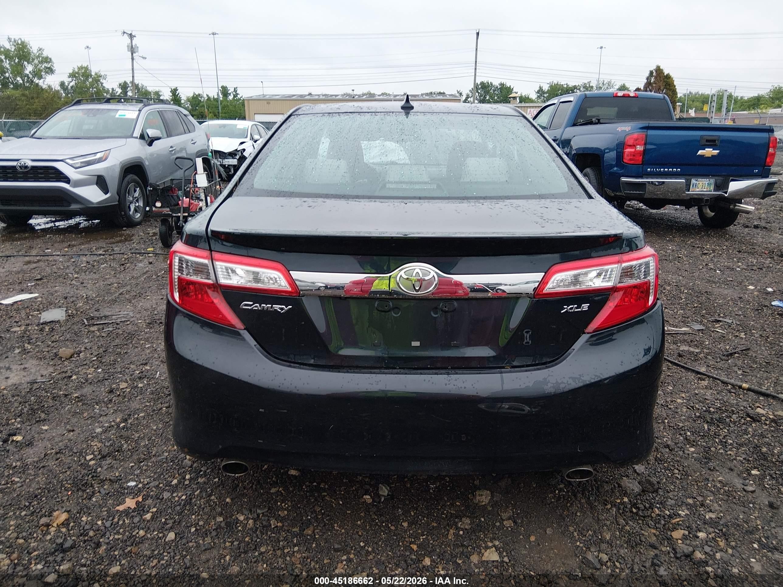 2012 Toyota Camry Xle V6 Blue vin: 4T1BK1FK5CU523864