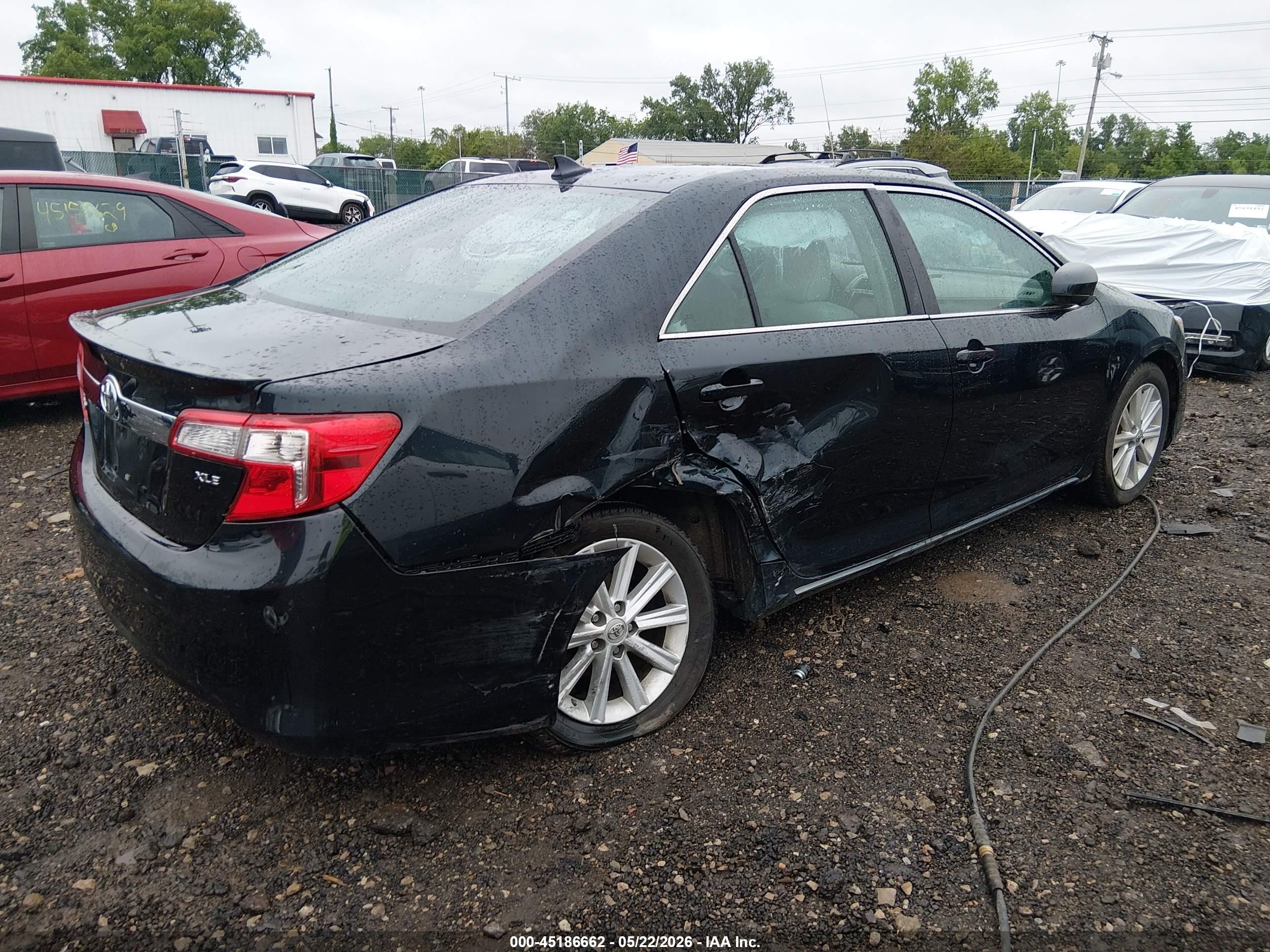 2012 Toyota Camry Xle V6 Blue vin: 4T1BK1FK5CU523864