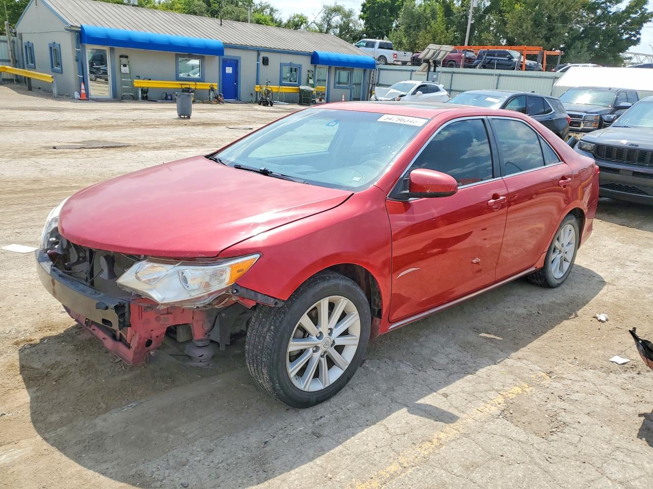 2012 Toyota Camry Xle V6 Red vin: 4T1BK1FK5CU524593