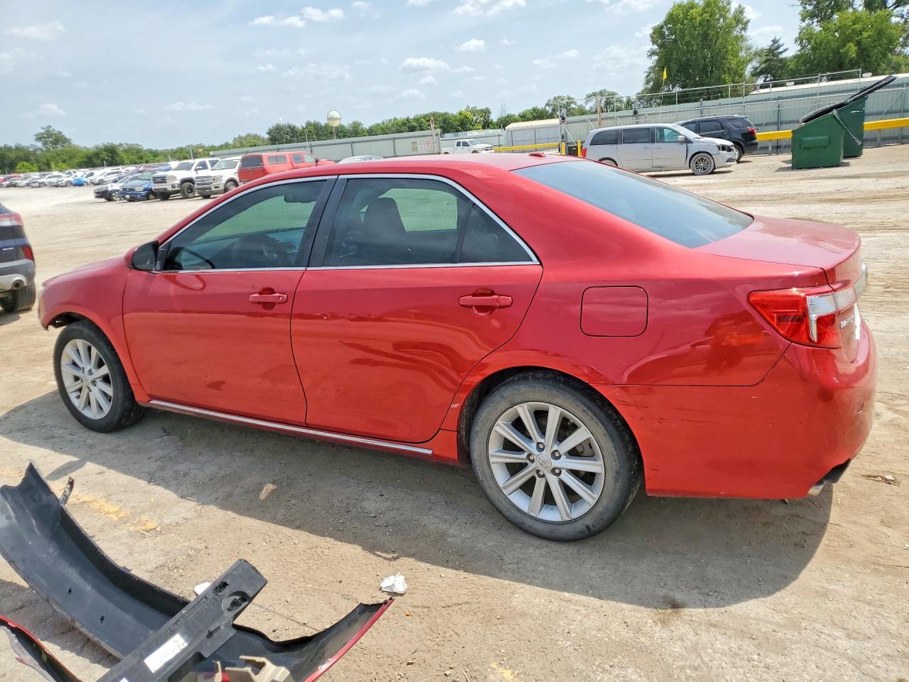 2012 Toyota Camry Xle V6 Red vin: 4T1BK1FK5CU524593