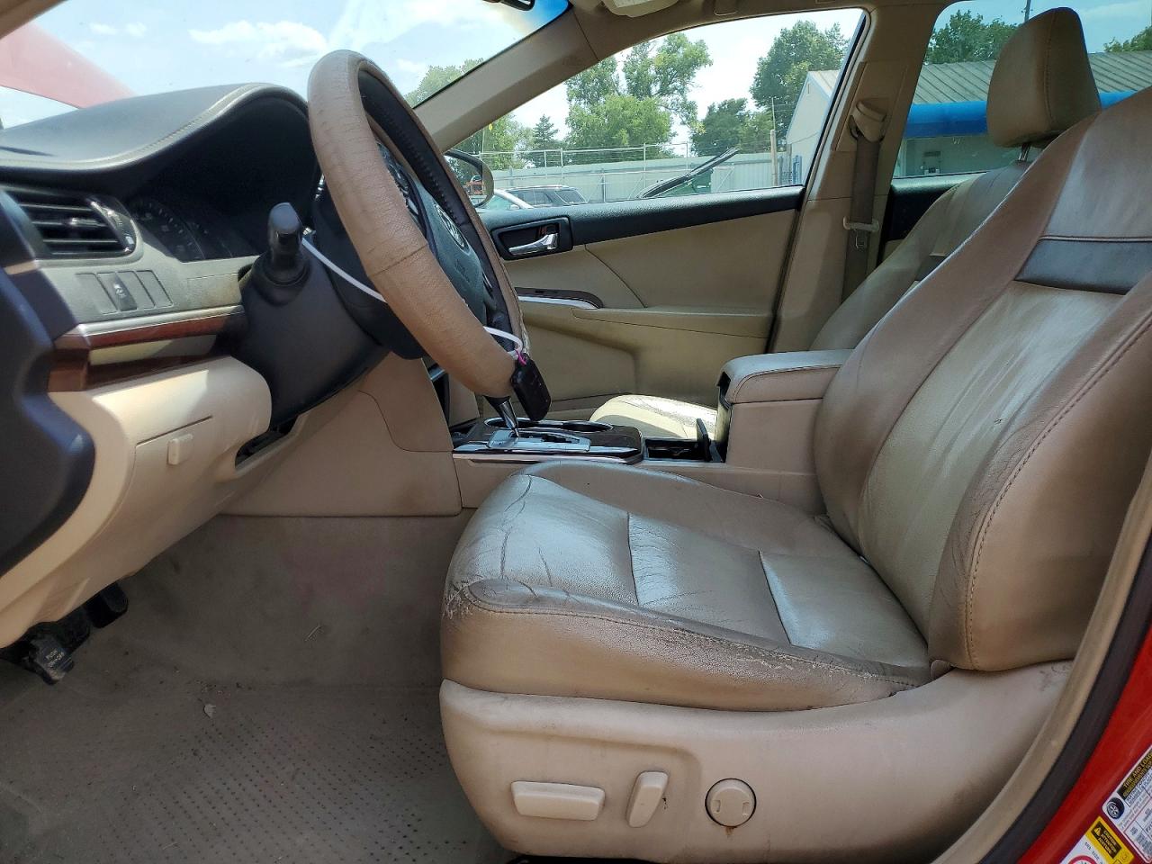 2012 Toyota Camry Xle V6 Red vin: 4T1BK1FK5CU524593
