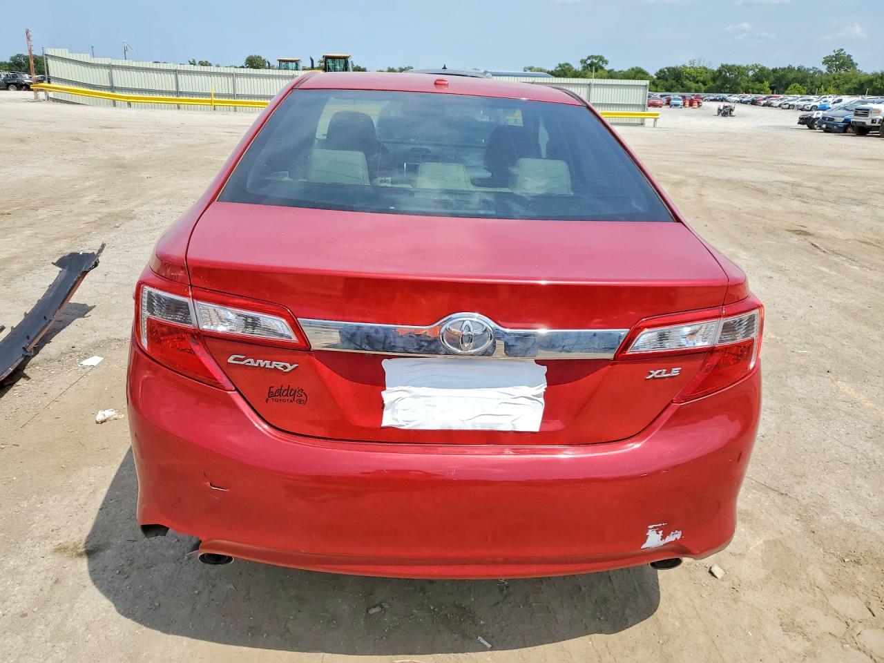 2012 Toyota Camry Xle V6 Red vin: 4T1BK1FK5CU524593