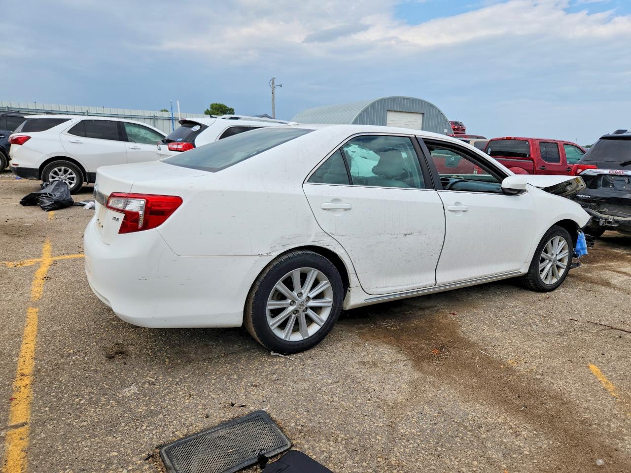2012 Toyota Camry Xle V6 White vin: 4T1BK1FK5CU524769