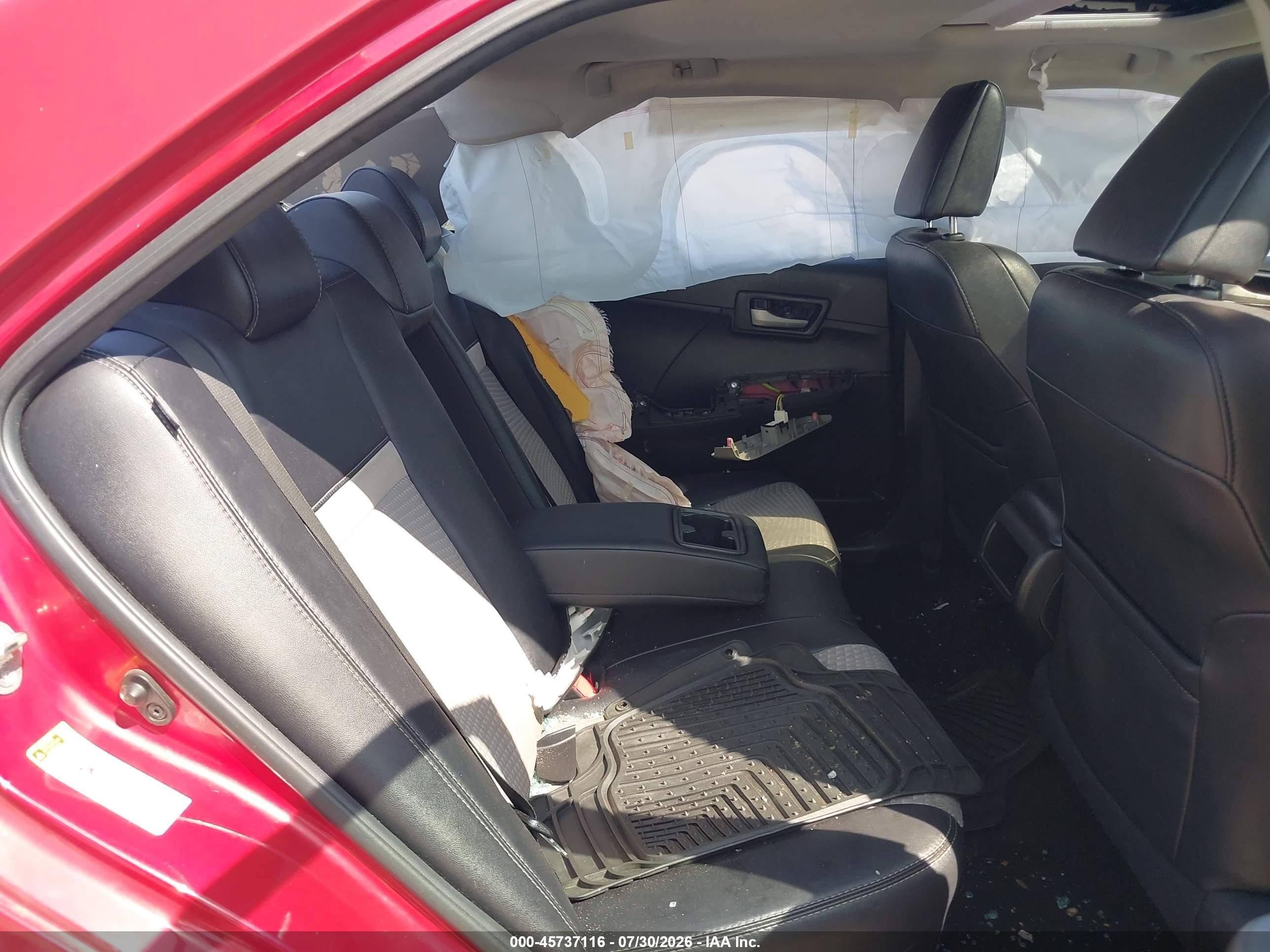 2014 Toyota Camry Se V6 Red vin: 4T1BK1FK5EU543079