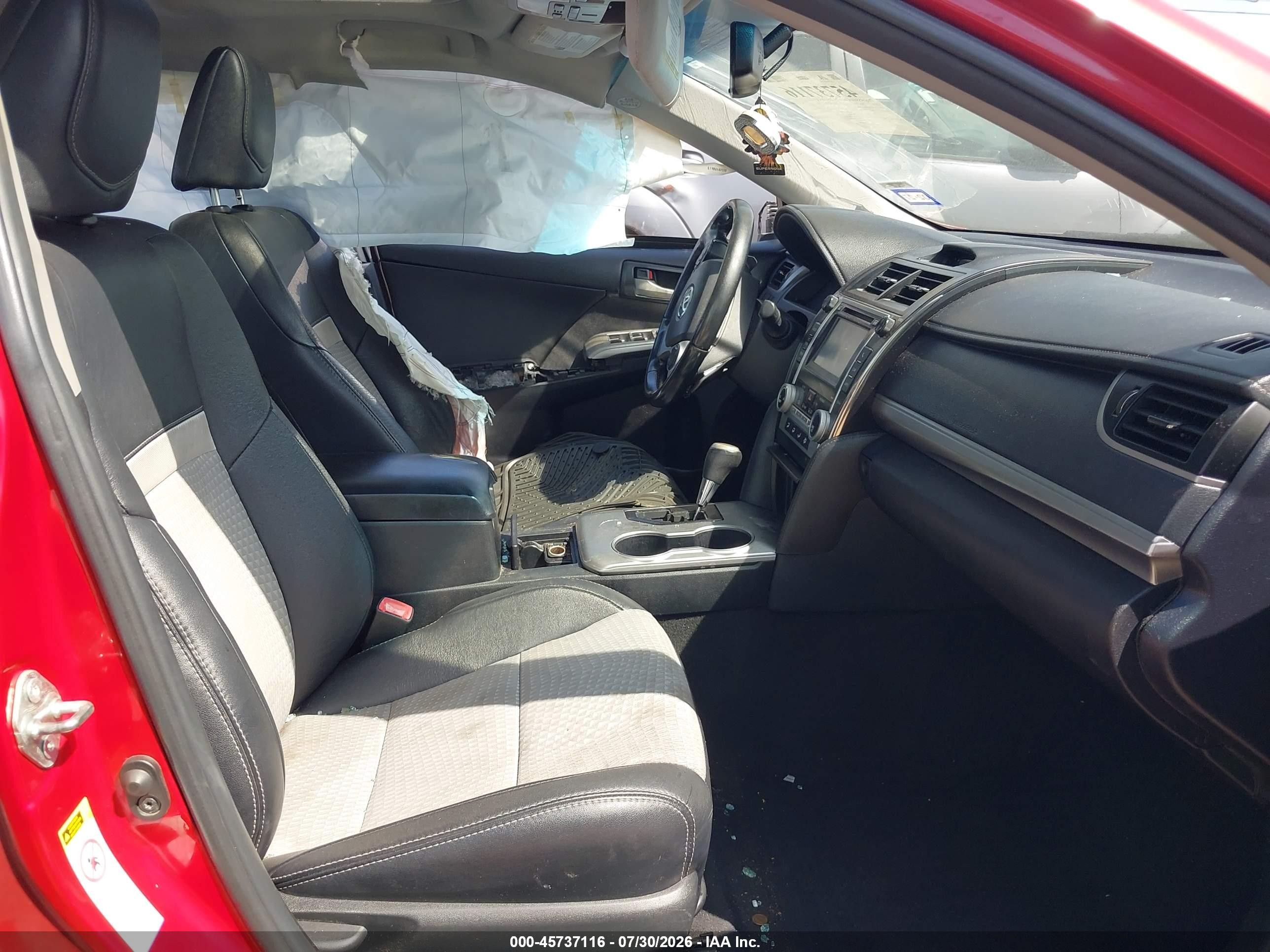 2014 Toyota Camry Se V6 Red vin: 4T1BK1FK5EU543079