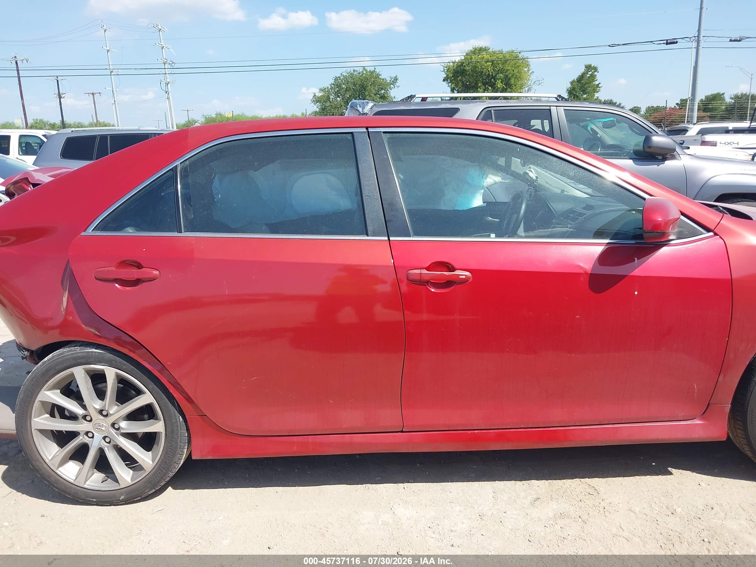 2014 Toyota Camry Se V6 Red vin: 4T1BK1FK5EU543079