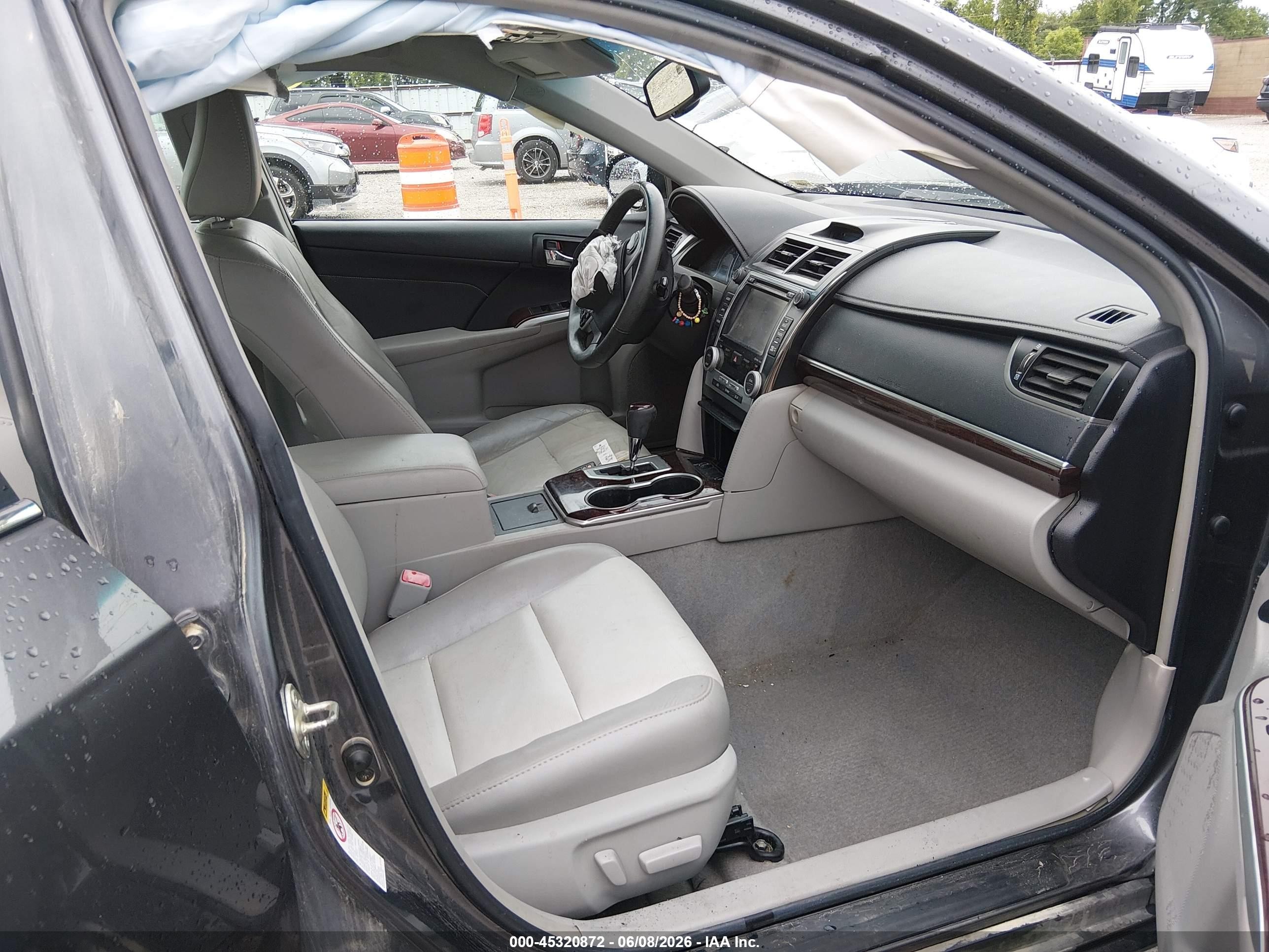 2014 Toyota Camry Xle V6 Gray vin: 4T1BK1FK5EU548234