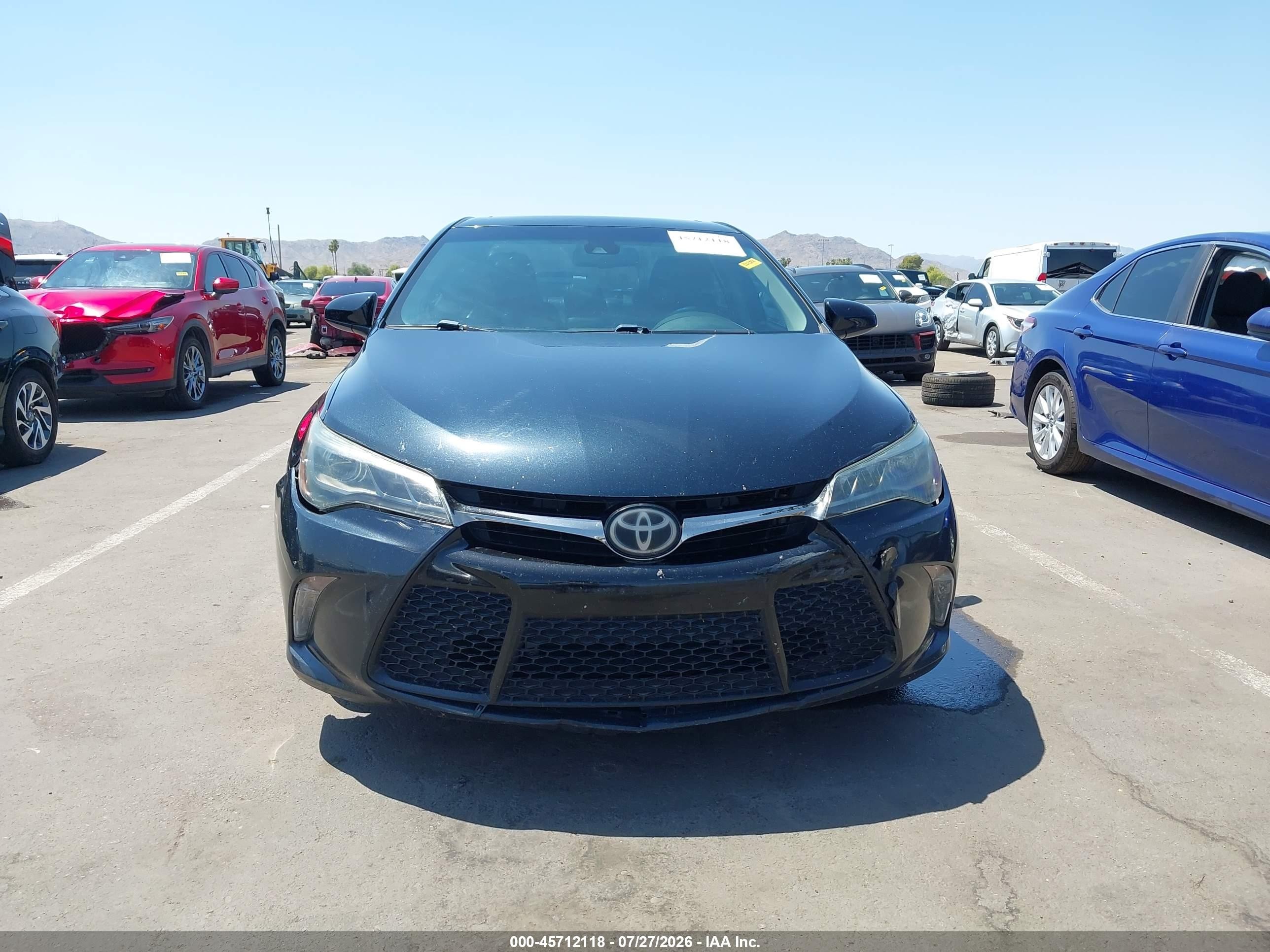 2015 Toyota Camry Xse V6 Blue vin: 4T1BK1FK5FU563480